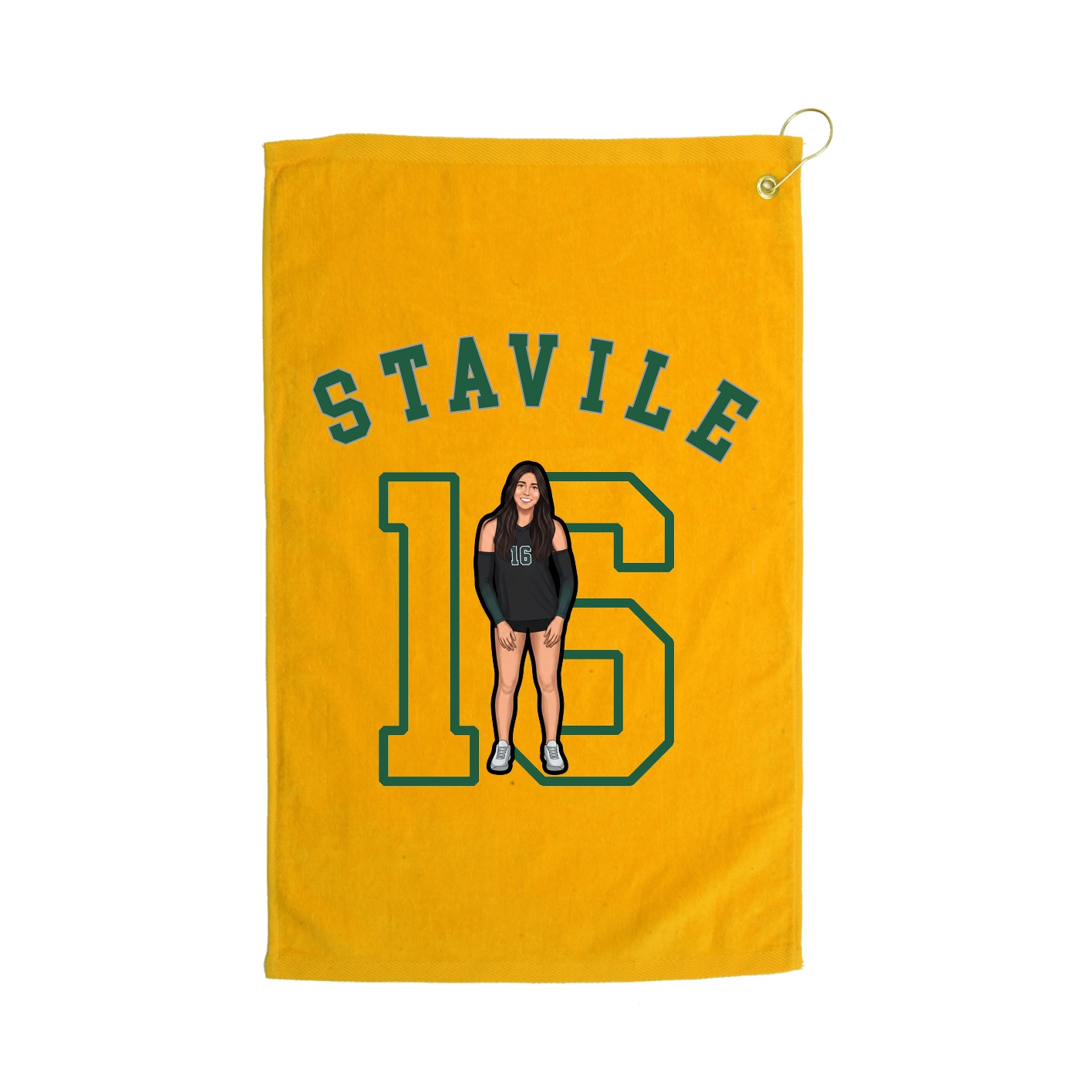 Golf Towel — Shirsey Arch in Gold