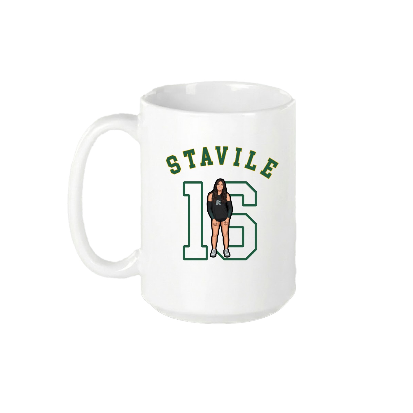 15oz Coffee Mug — Shirsey Arch in White