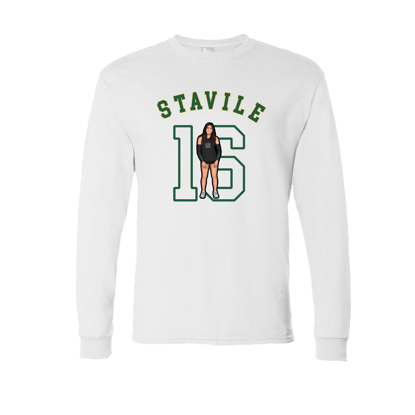 Long Sleeve Tee — Shirsey Arch in White