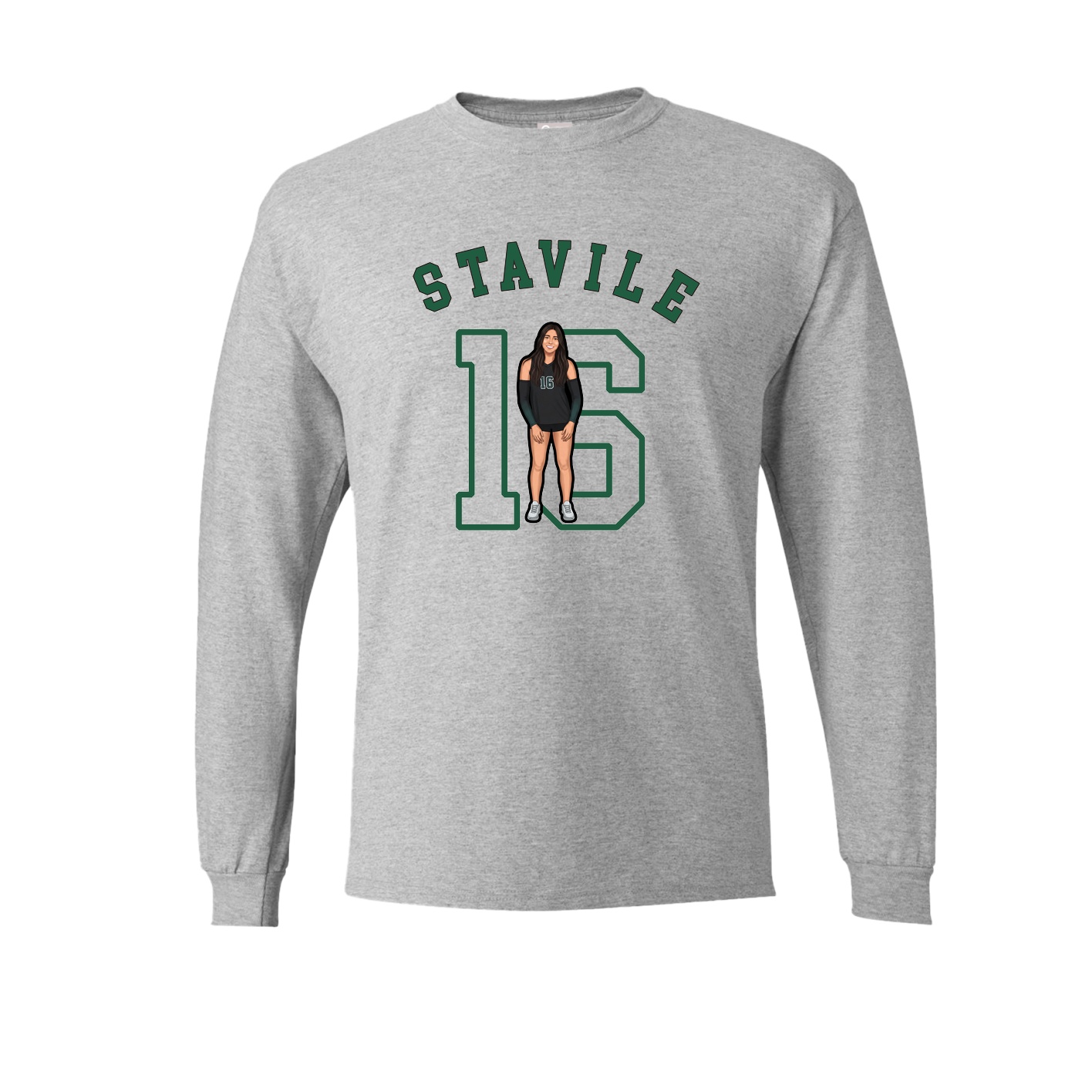 Long Sleeve Tee — Shirsey Arch in Grey