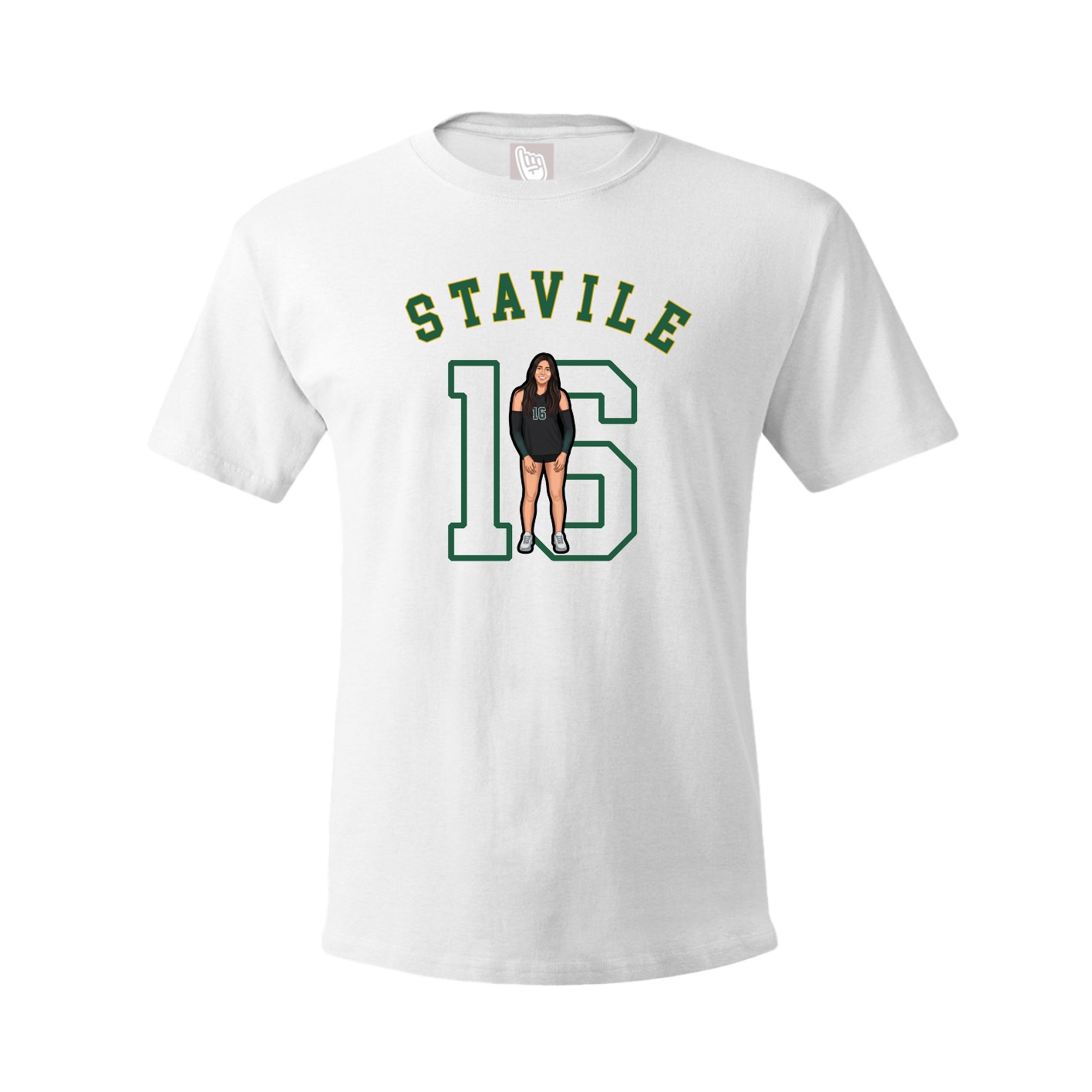 Youth Tee — Shirsey Arch in White
