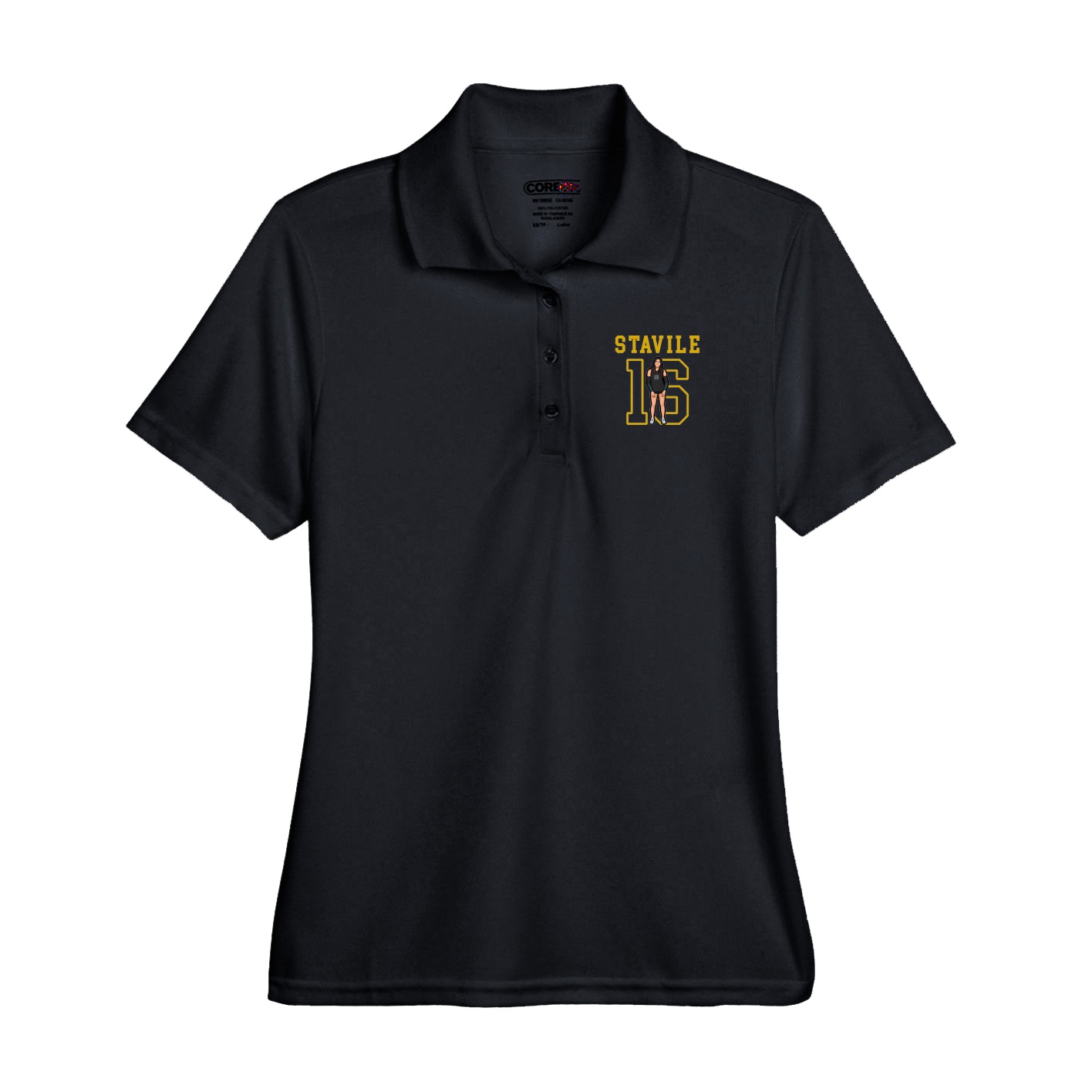 Performance Polo — Shirsey in Black