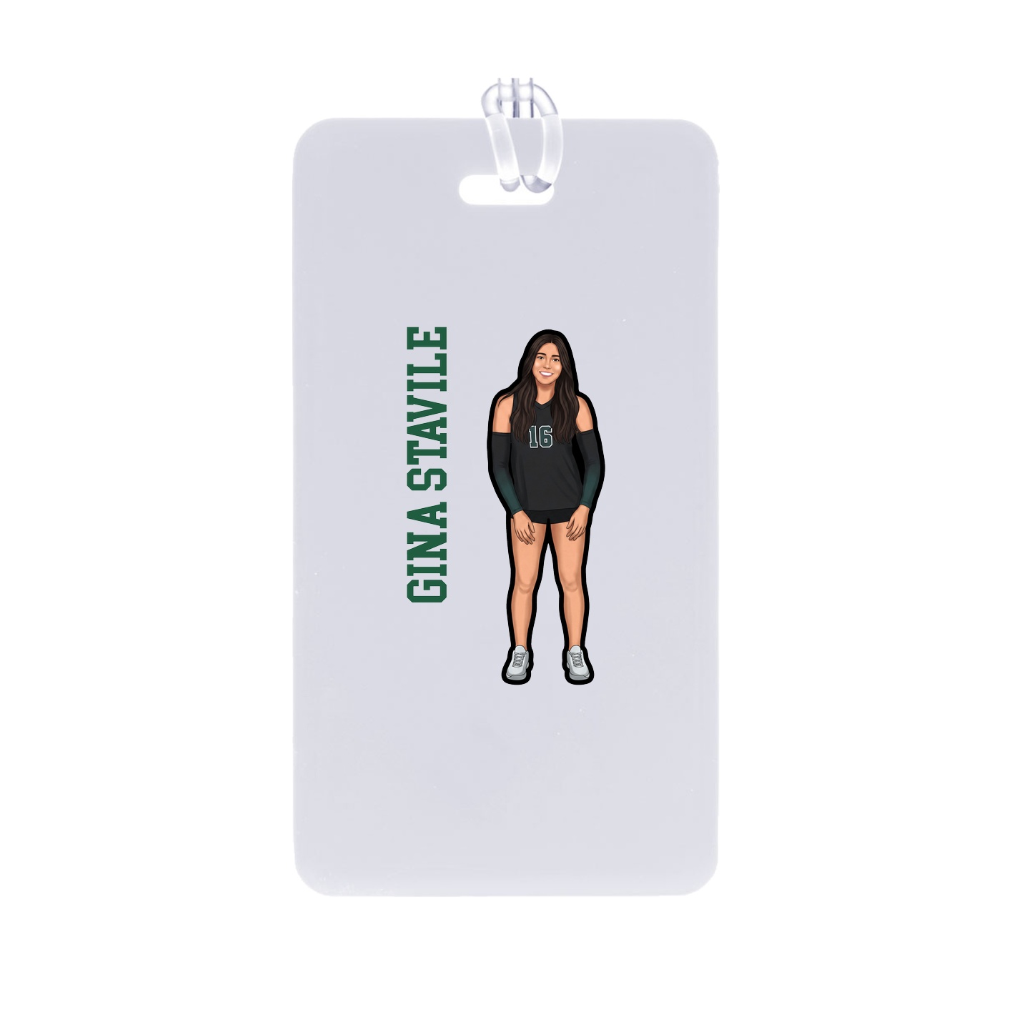 Bag Tag — Name Vertical in Classic