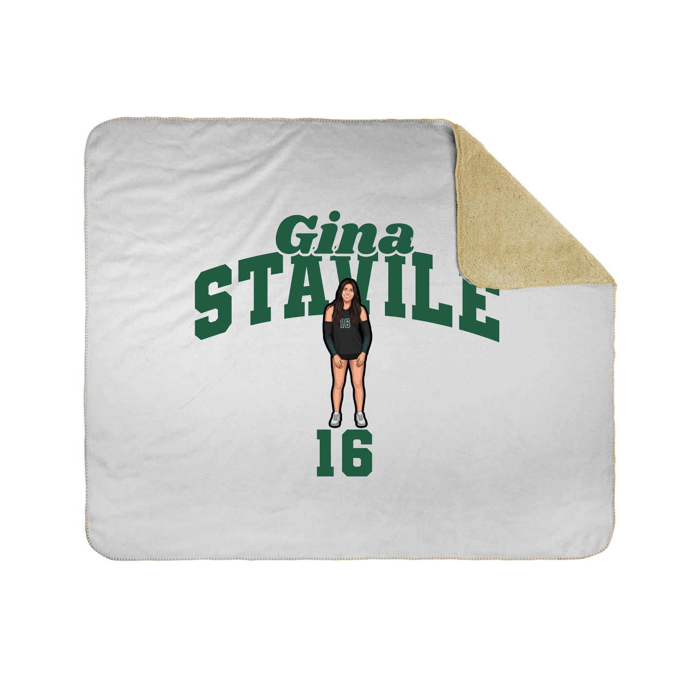 Throw Blanket — Signature Arch in White