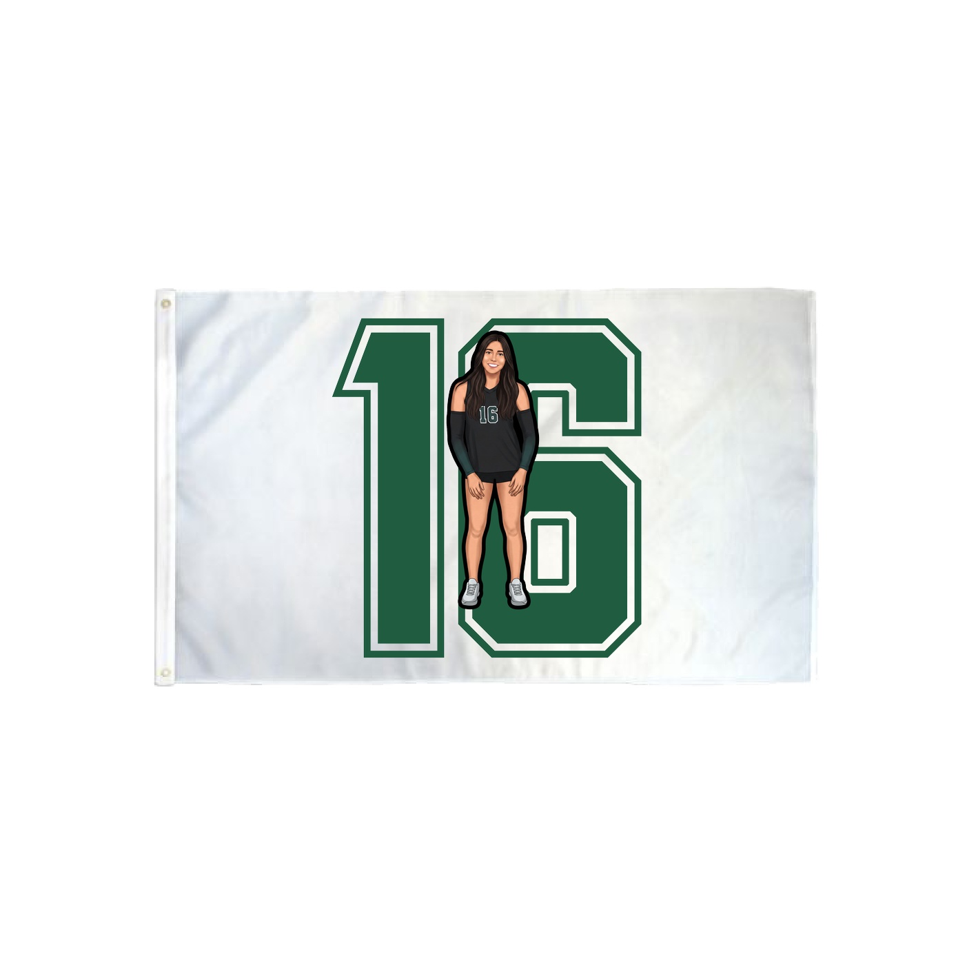 3x5 Flag — Number in Classic