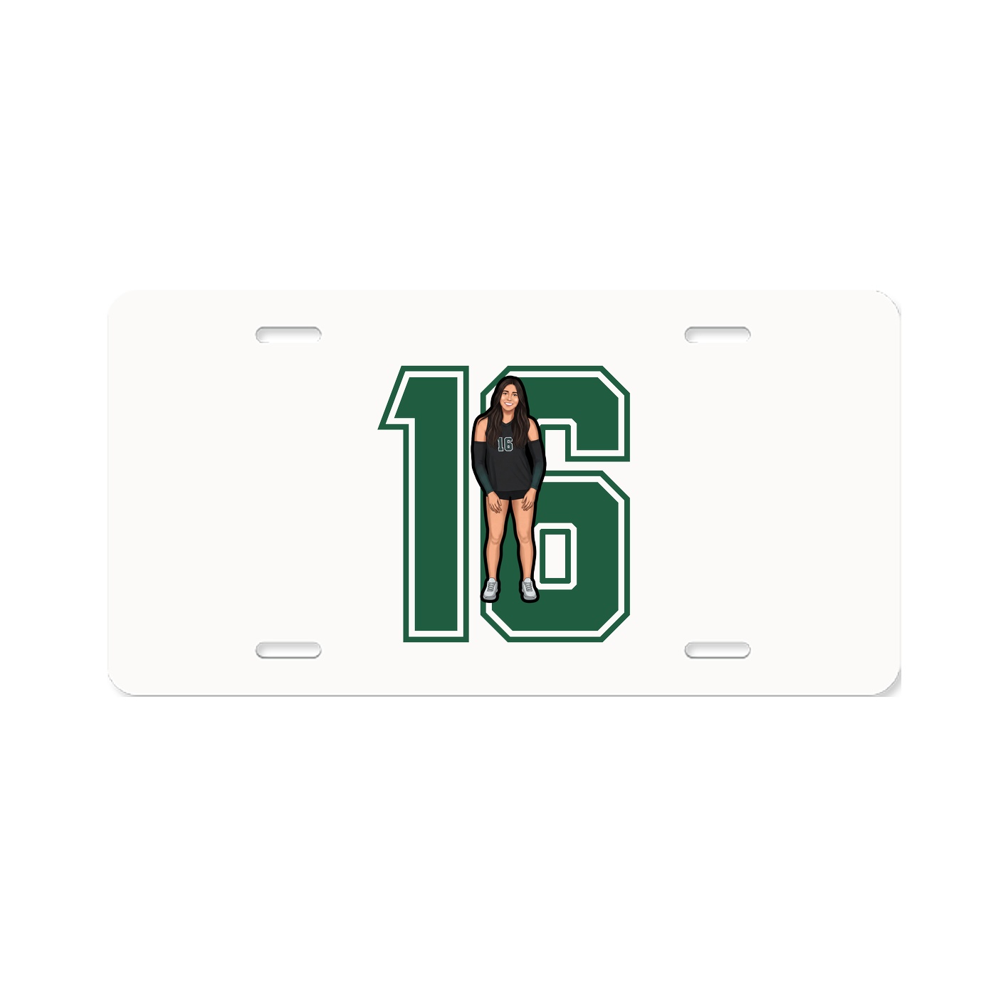 License Plate — Number in Classic