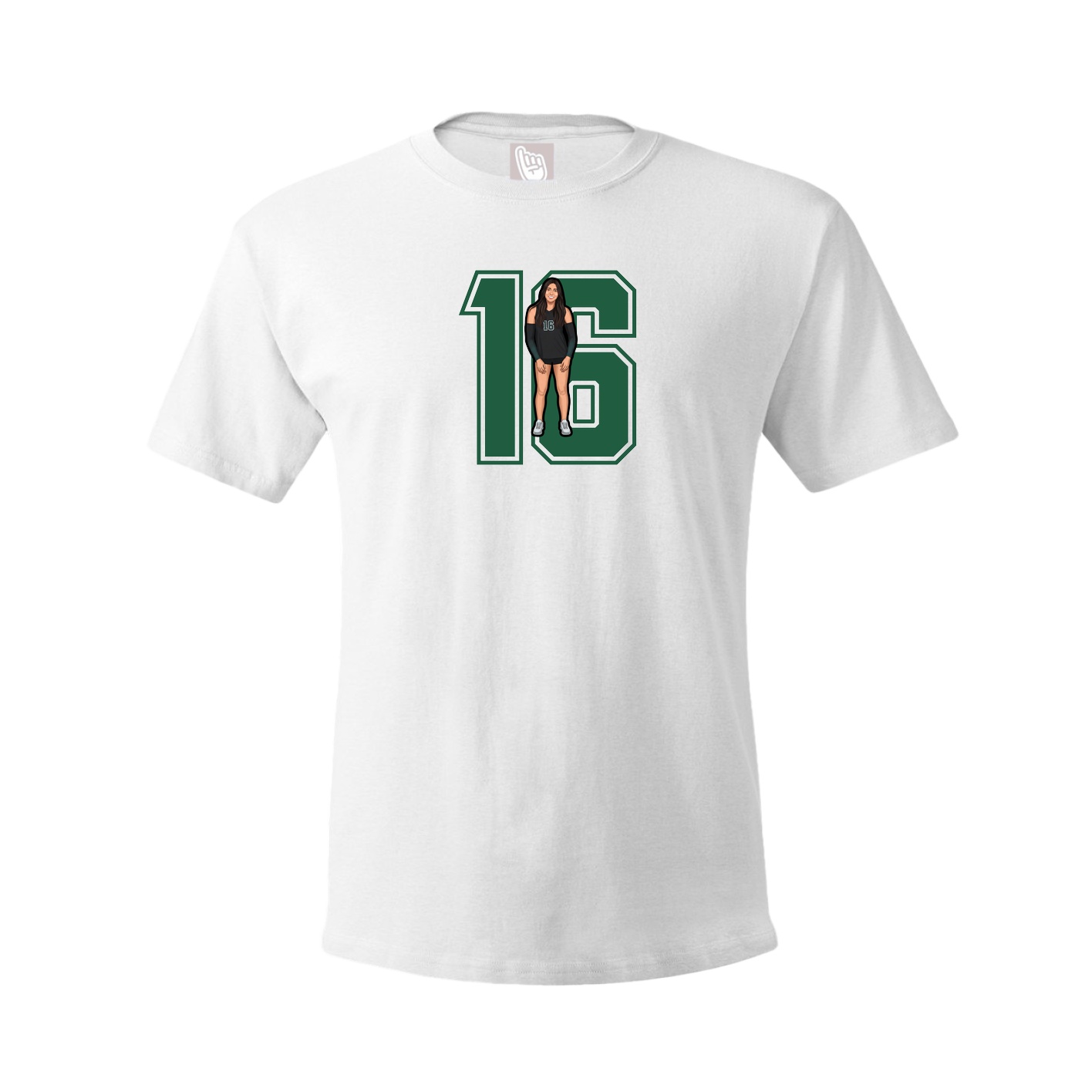 Tee — Number in White
