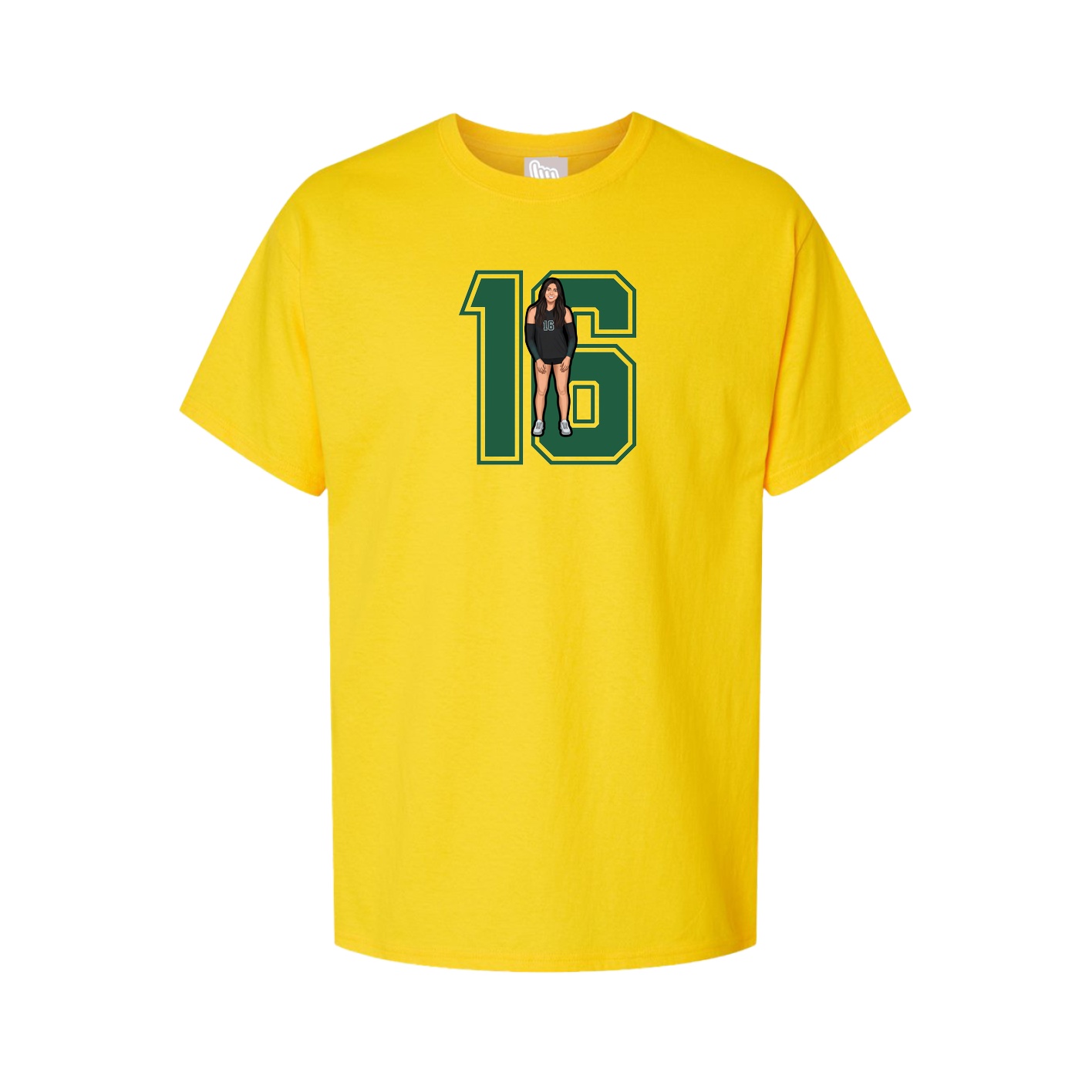 Youth Tee — Number in Gold
