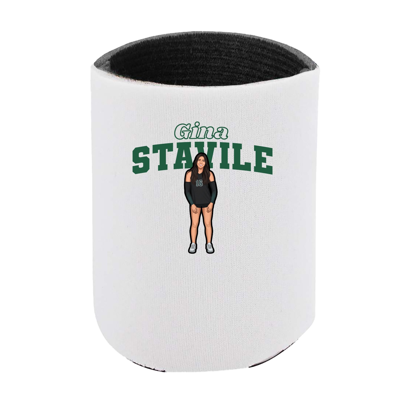 Can Holder — Name Arch in White