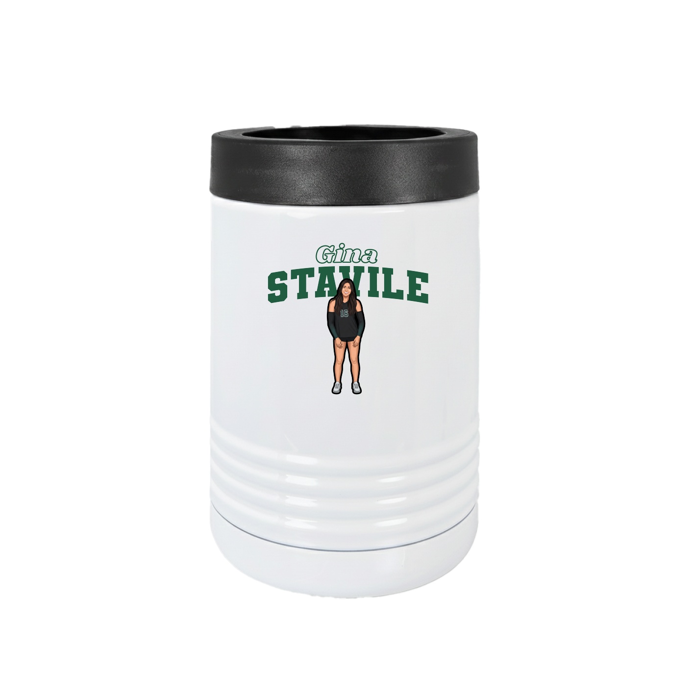 Beverage Holder — Name Arch in White