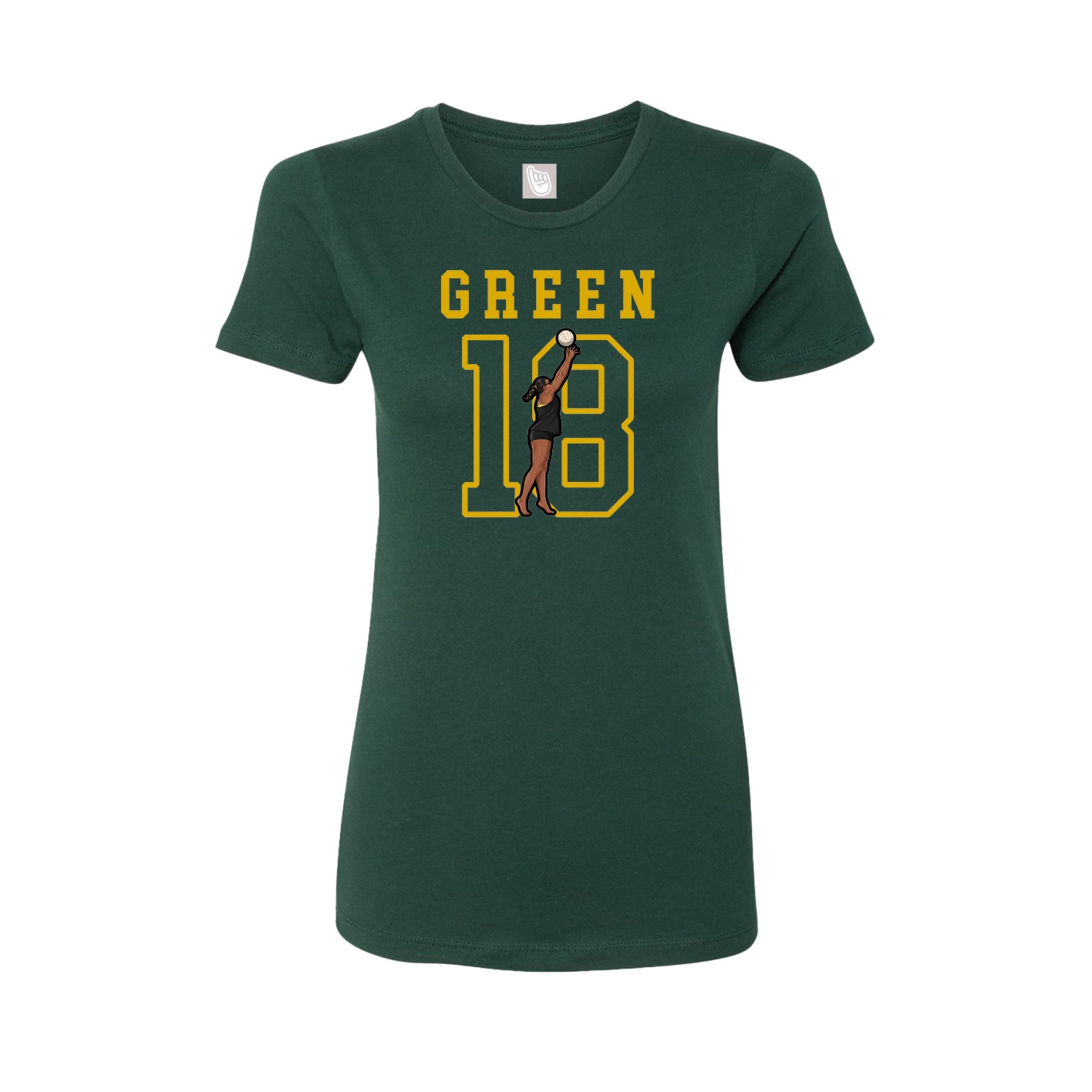 Fitted Women's Tee — Shirsey in Green