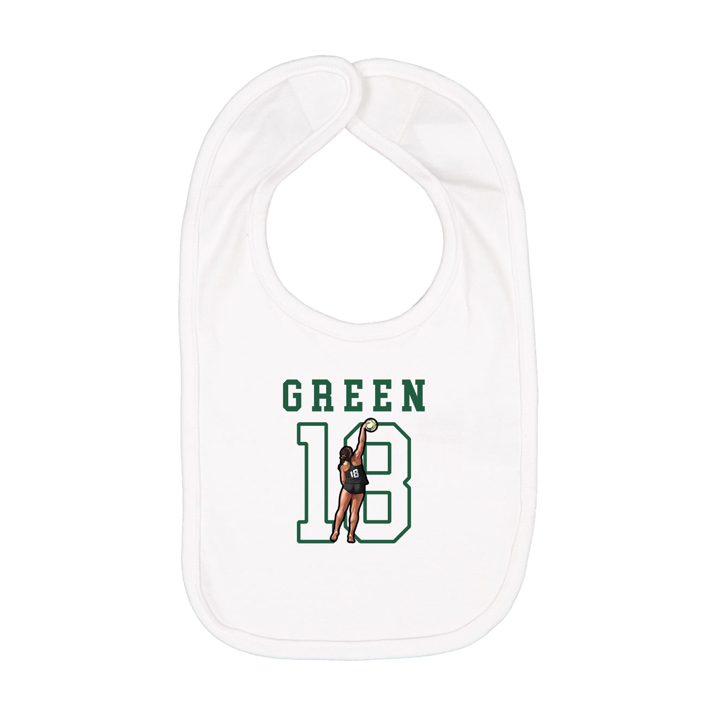 Infant Bib — Shirsey in White