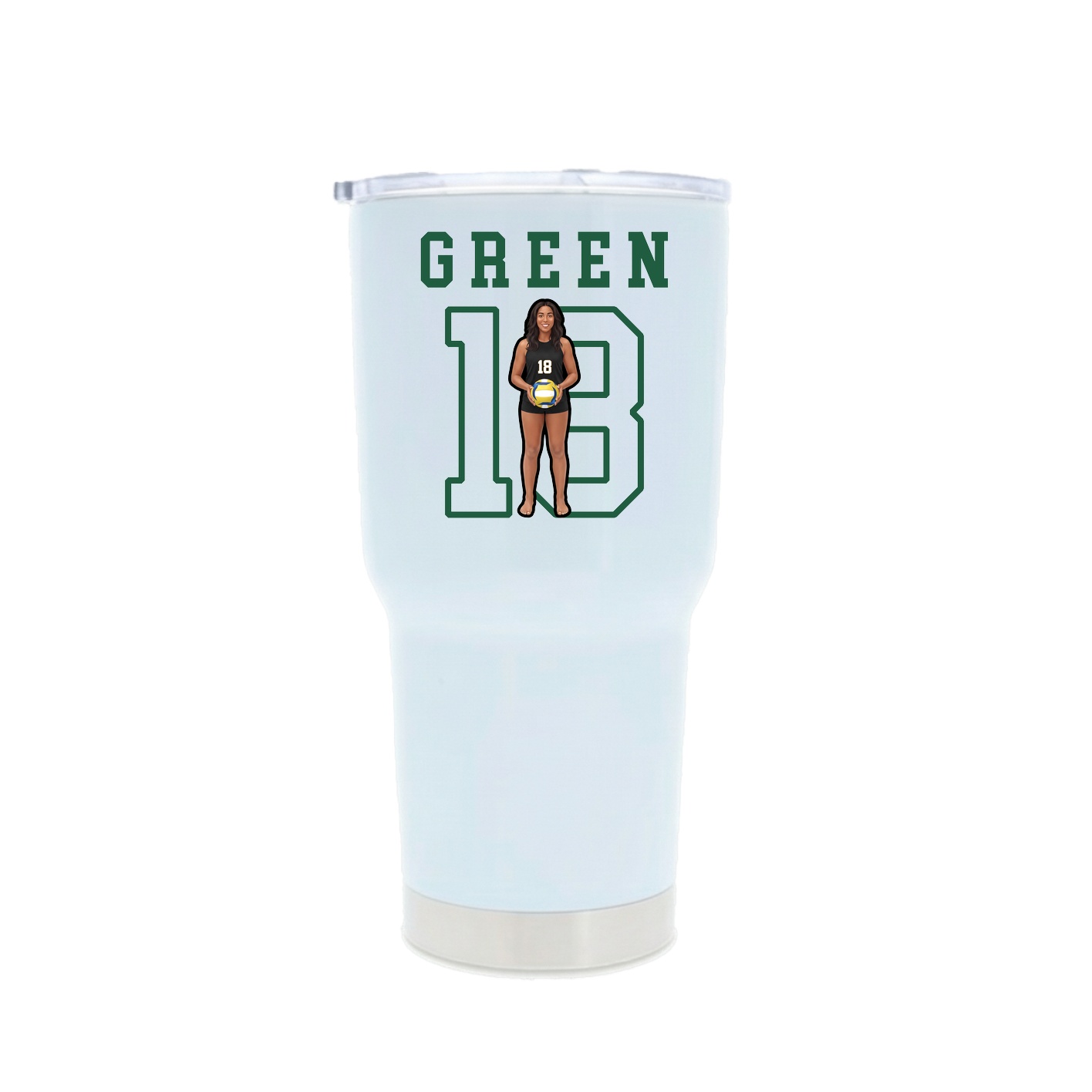 30oz Stainless Steel Tumbler — Shirsey in White