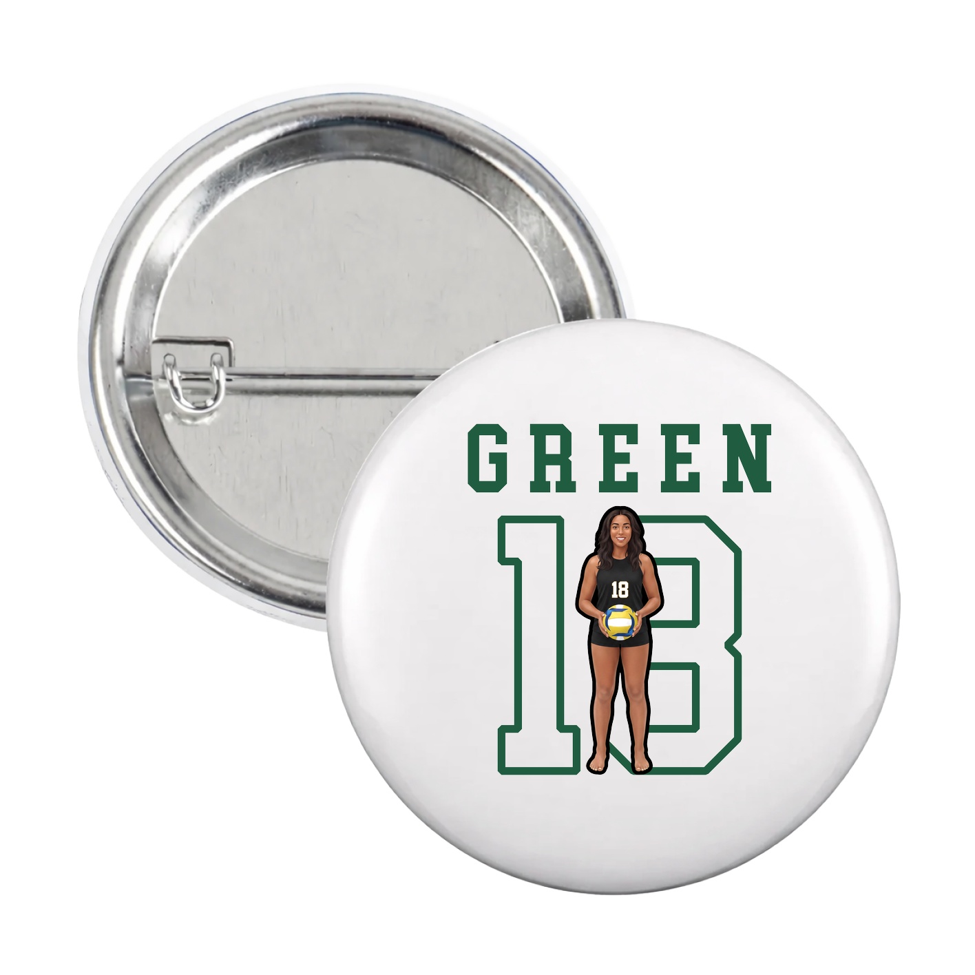 Game Day Button — Shirsey in White