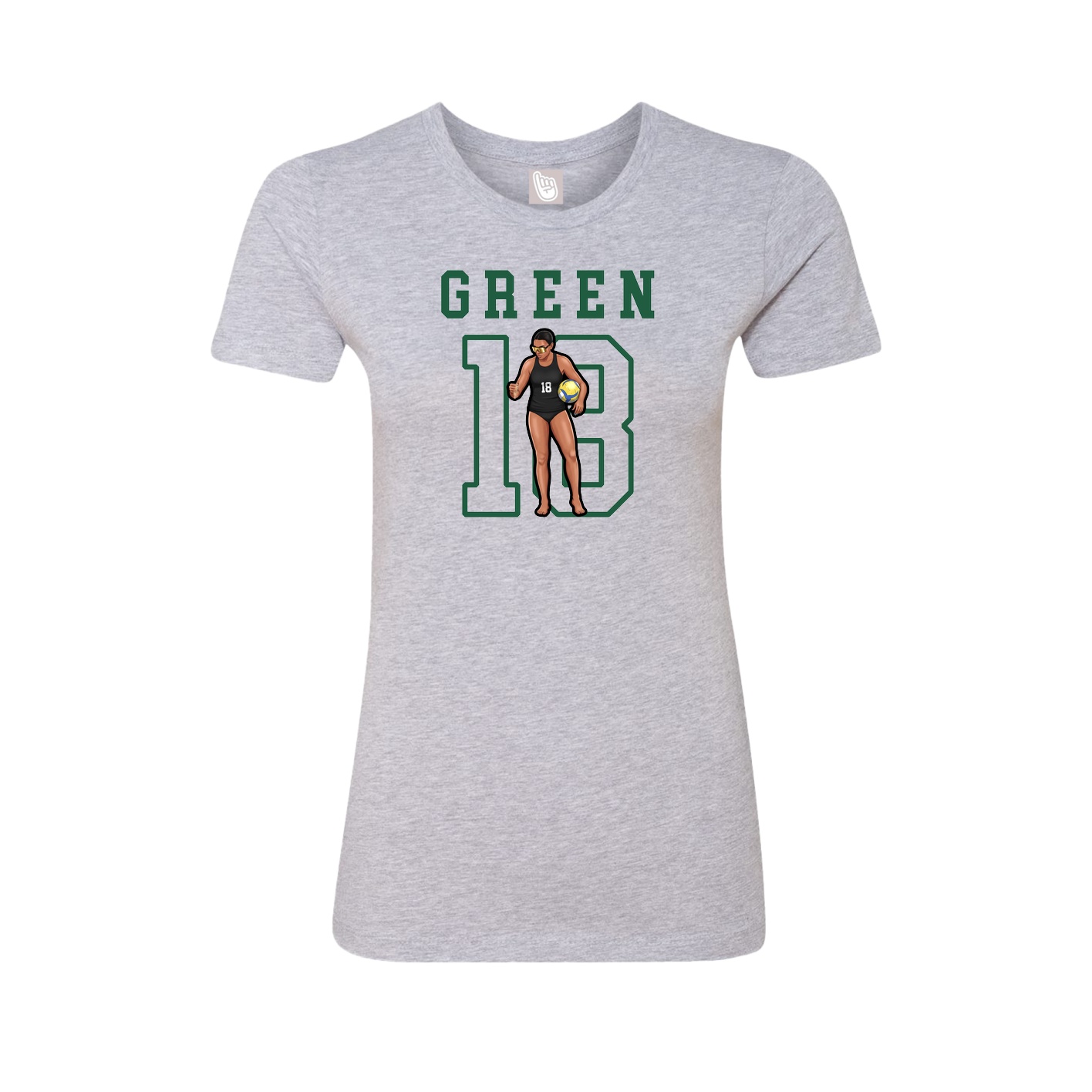 Fitted Women's Tee — Shirsey in Grey