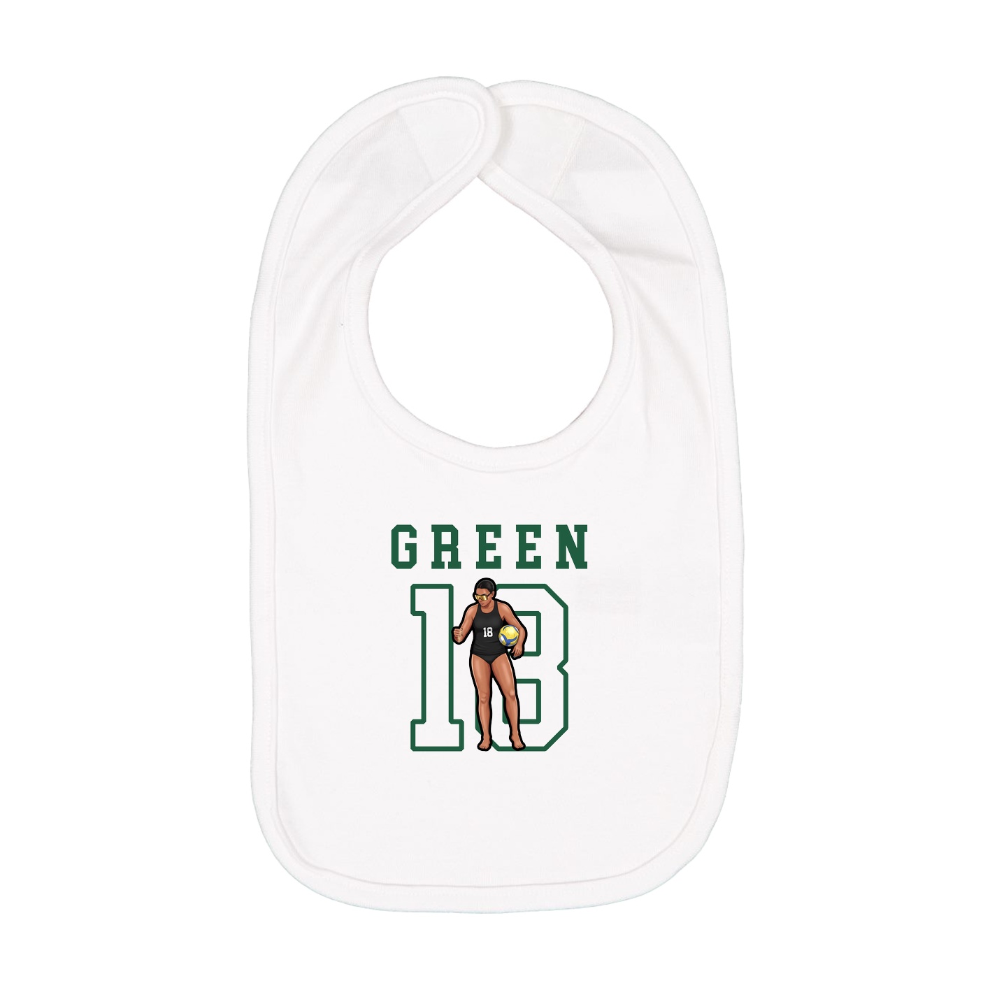 Infant Bib — Shirsey in White
