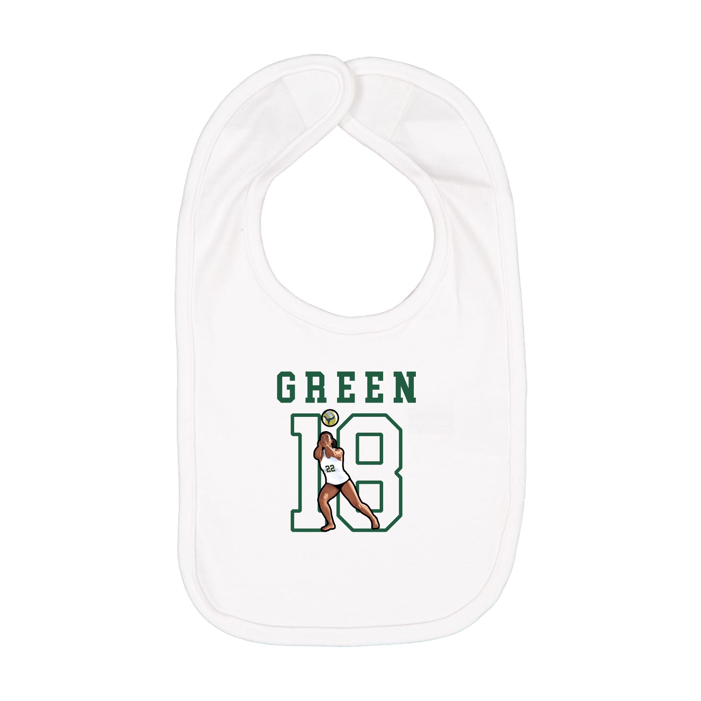 Infant Bib — Shirsey in White