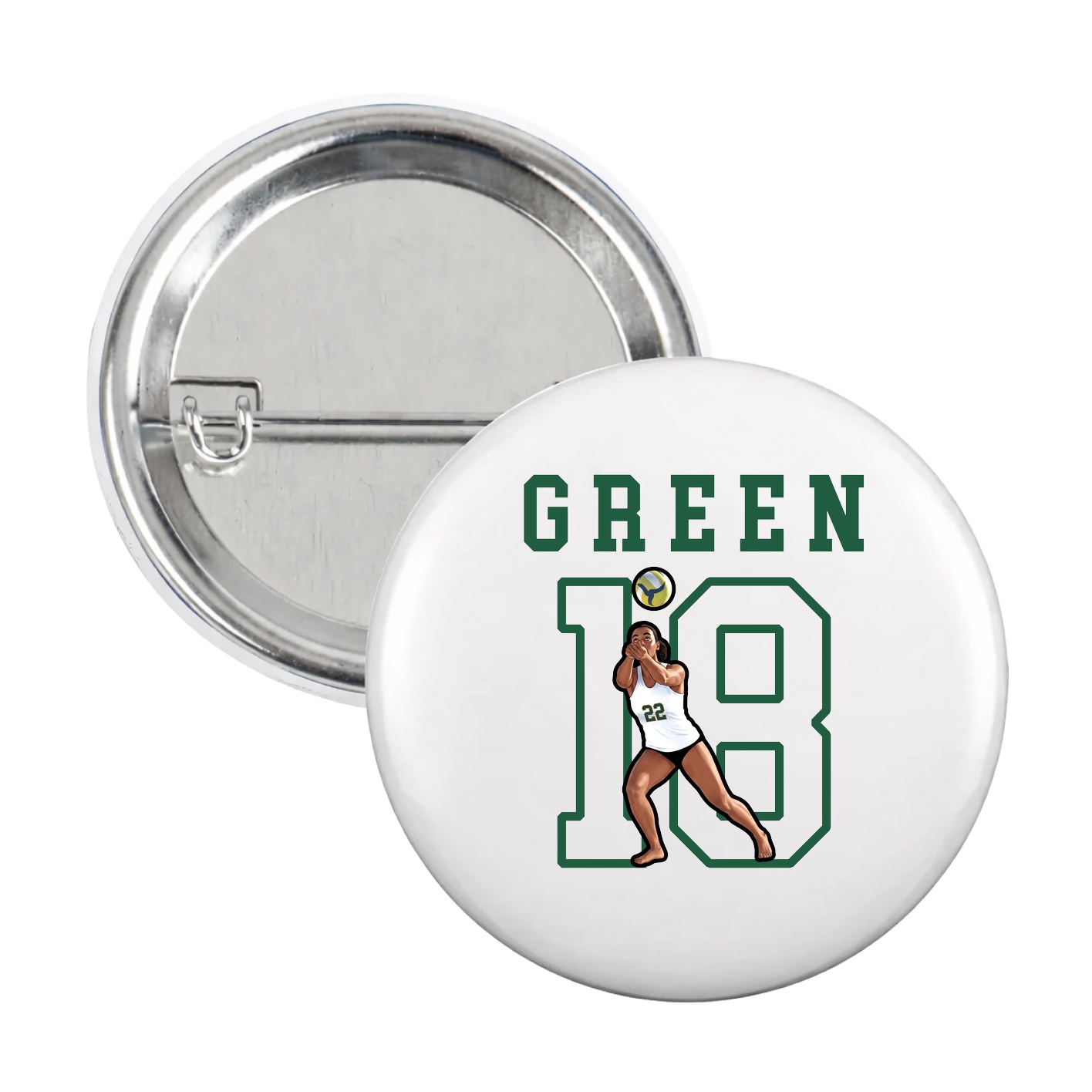 Game Day Button — Shirsey in White
