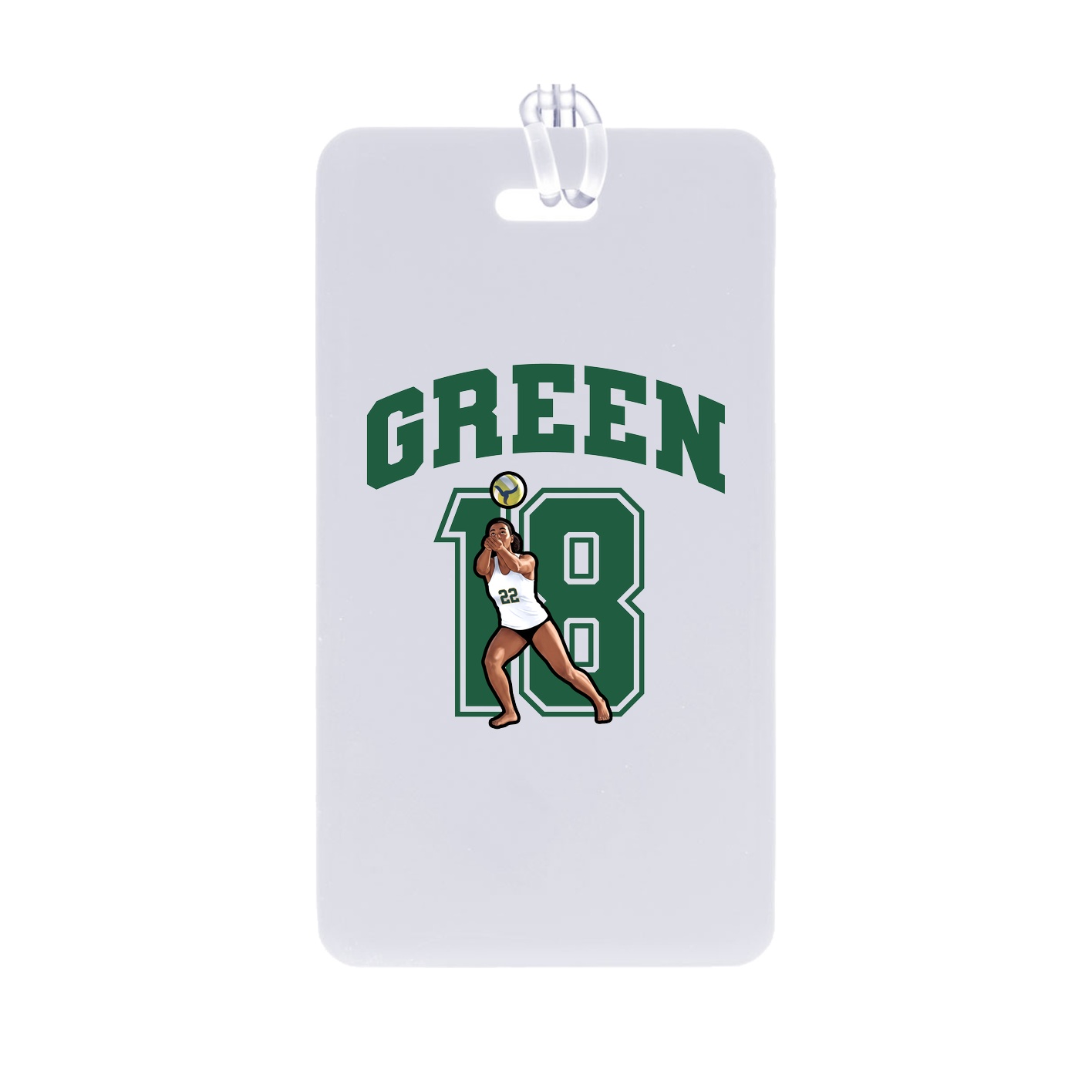 Bag Tag — Number in Classic