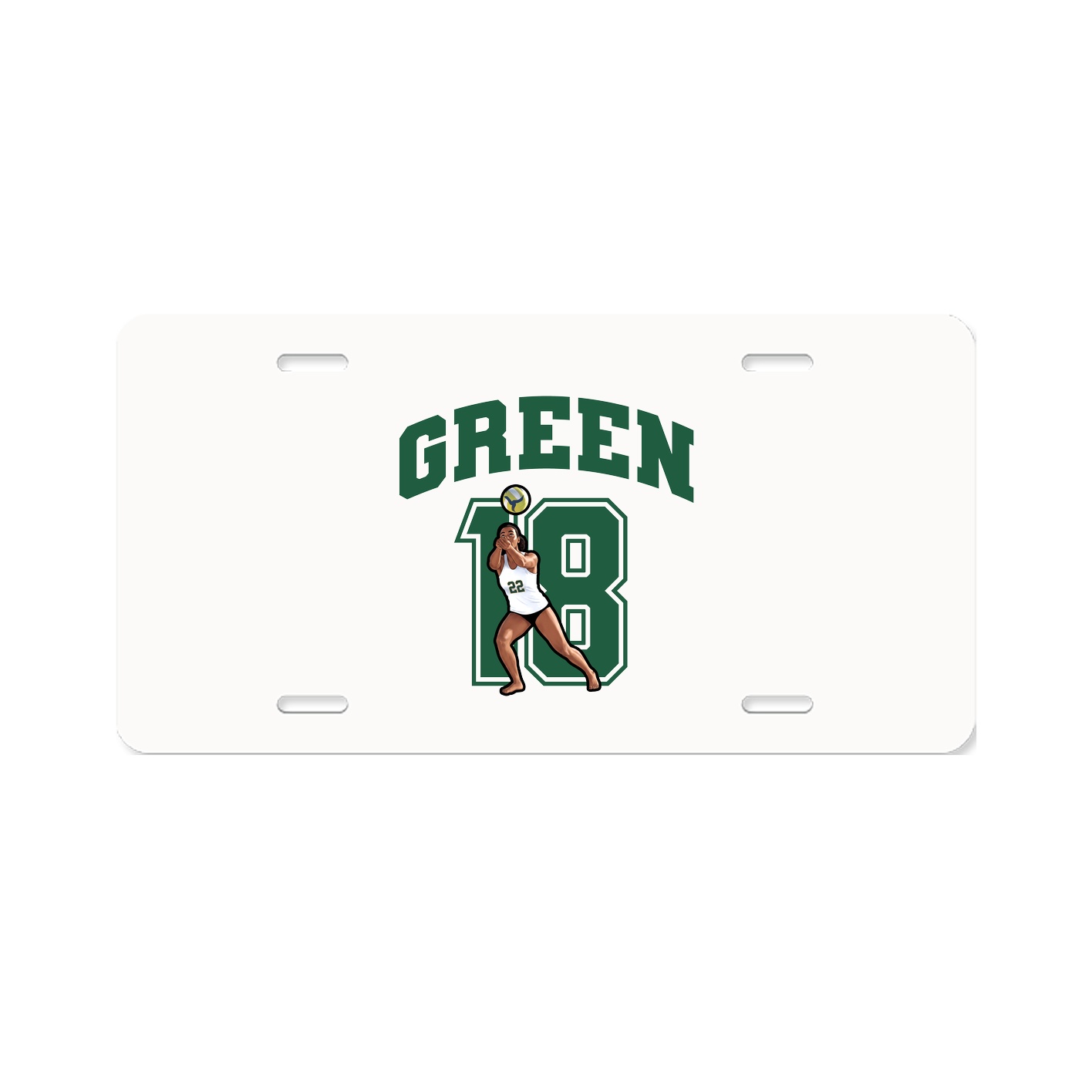 License Plate — Number in Classic