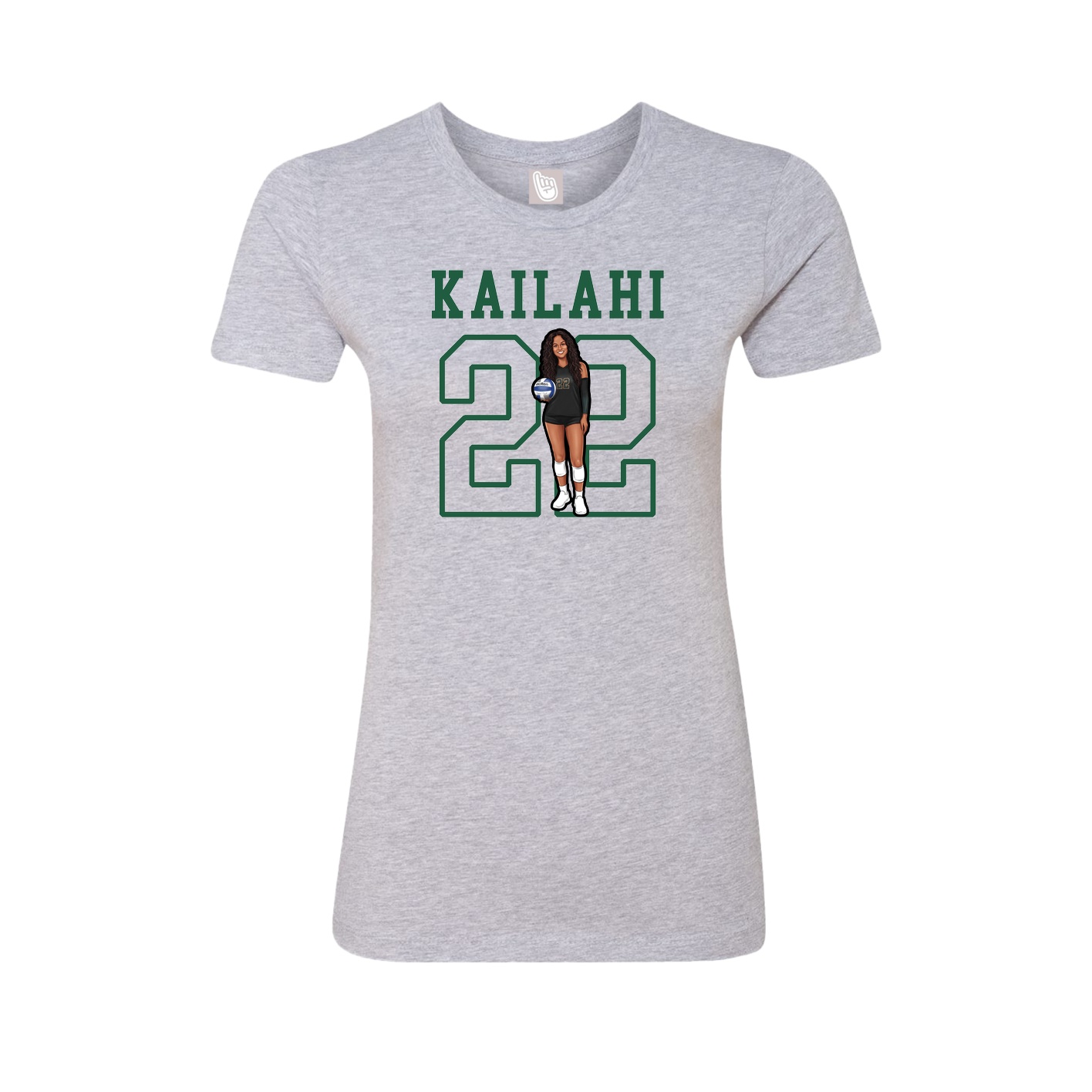 Fitted Women's Tee — Shirsey in Grey