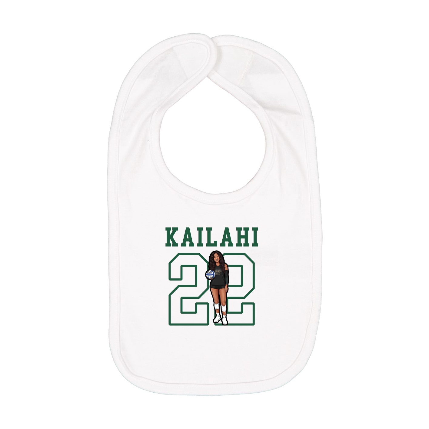 Infant Bib — Shirsey in White