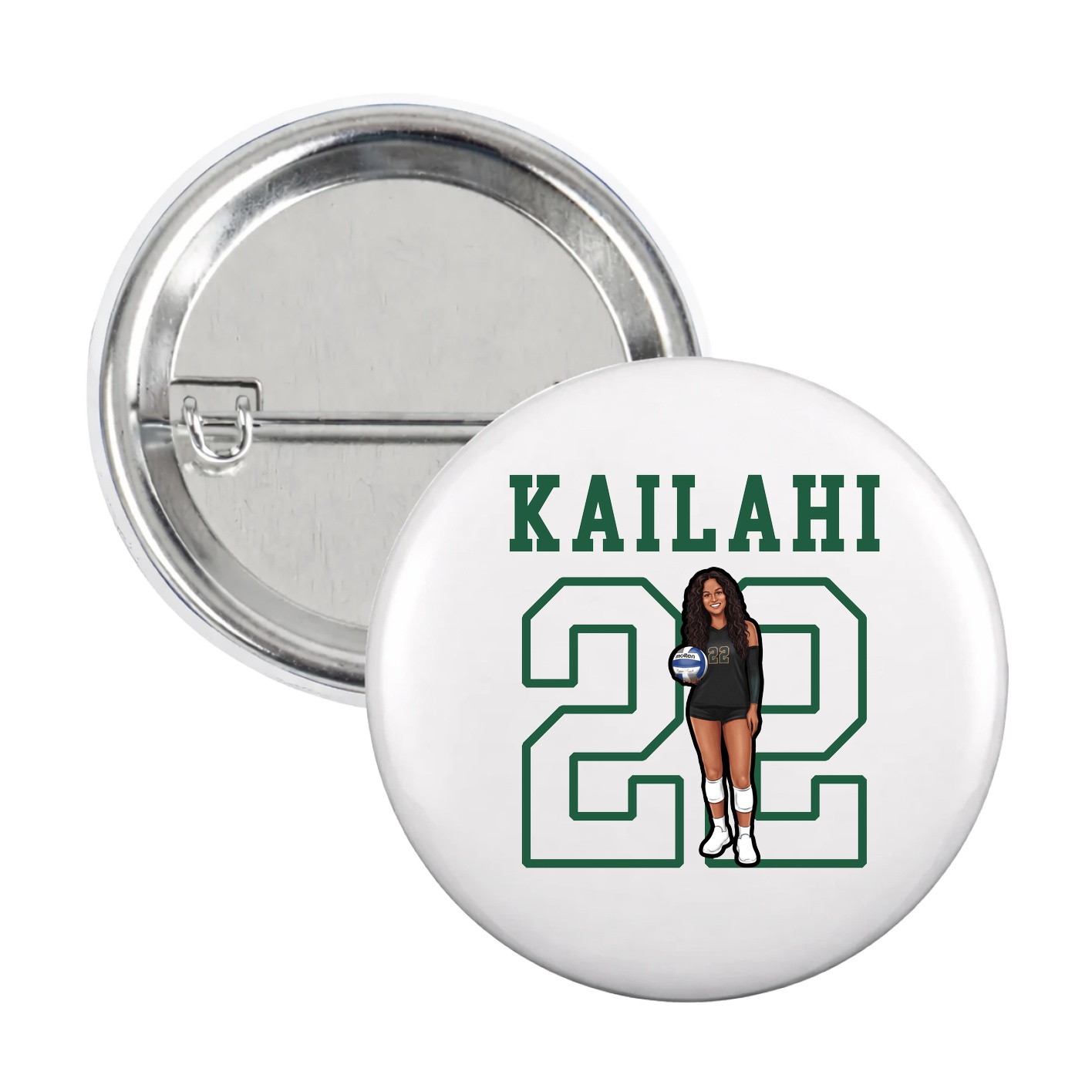 Game Day Button — Shirsey in White