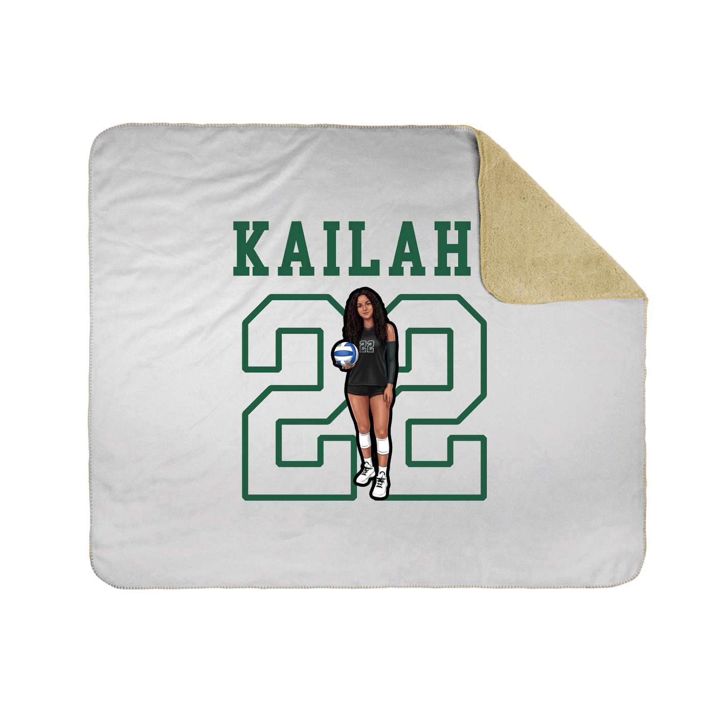 Throw Blanket — Shirsey in White