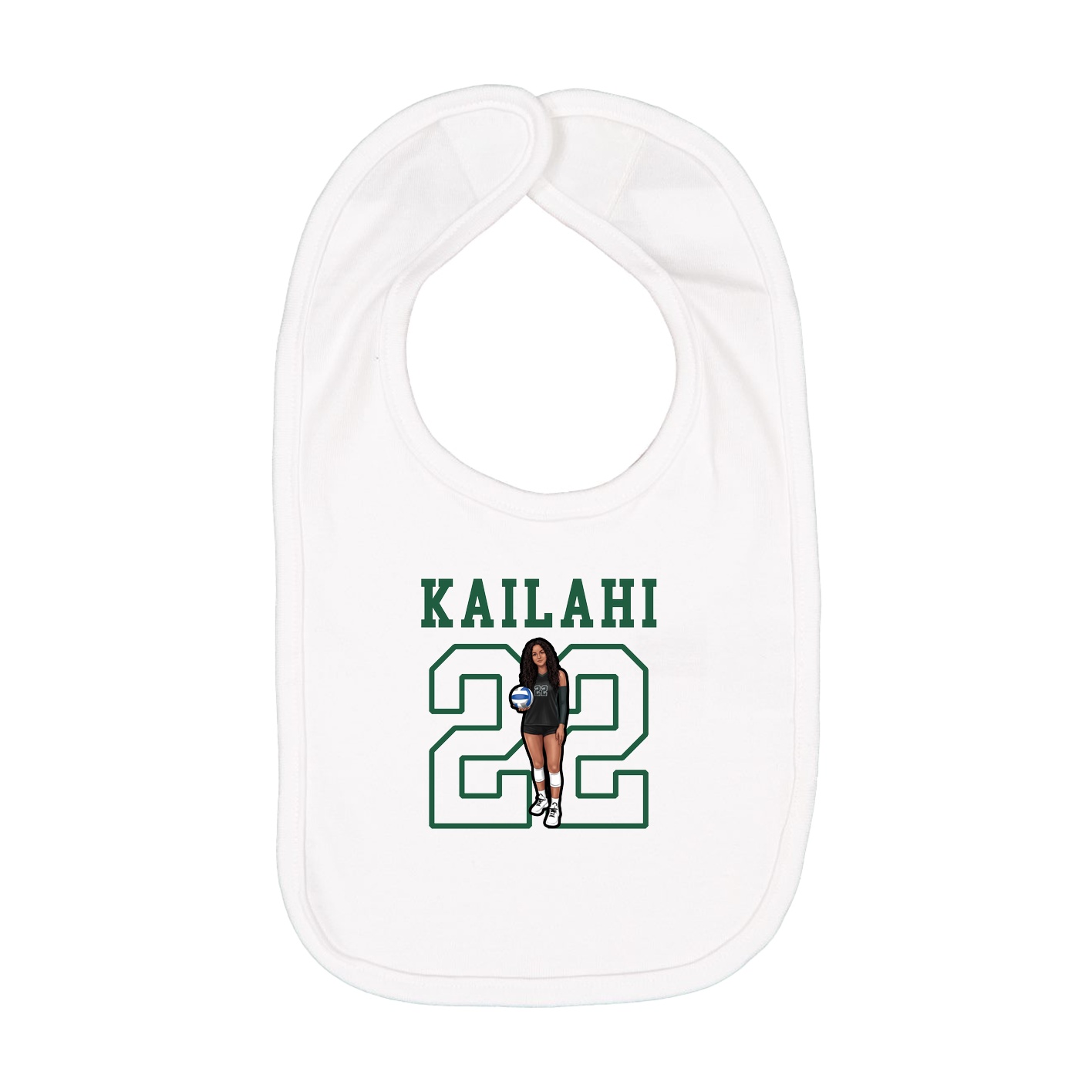 Infant Bib — Shirsey in White