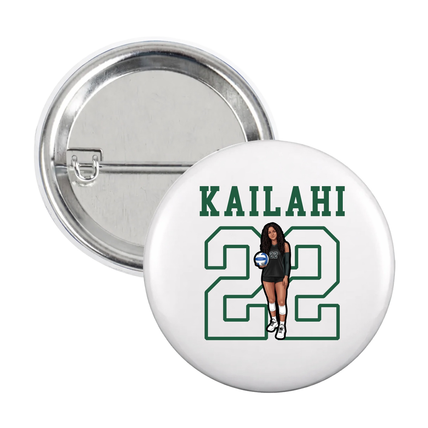 Game Day Button — Shirsey in White
