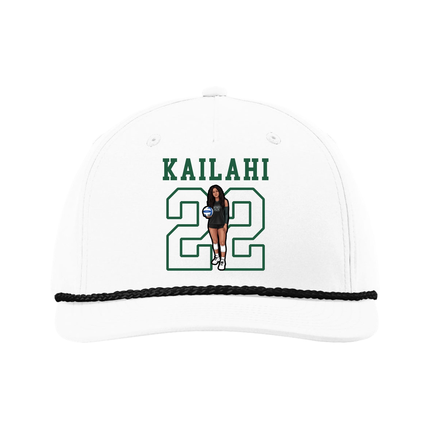 Five-Panel Classic Rope Cap — Shirsey in White