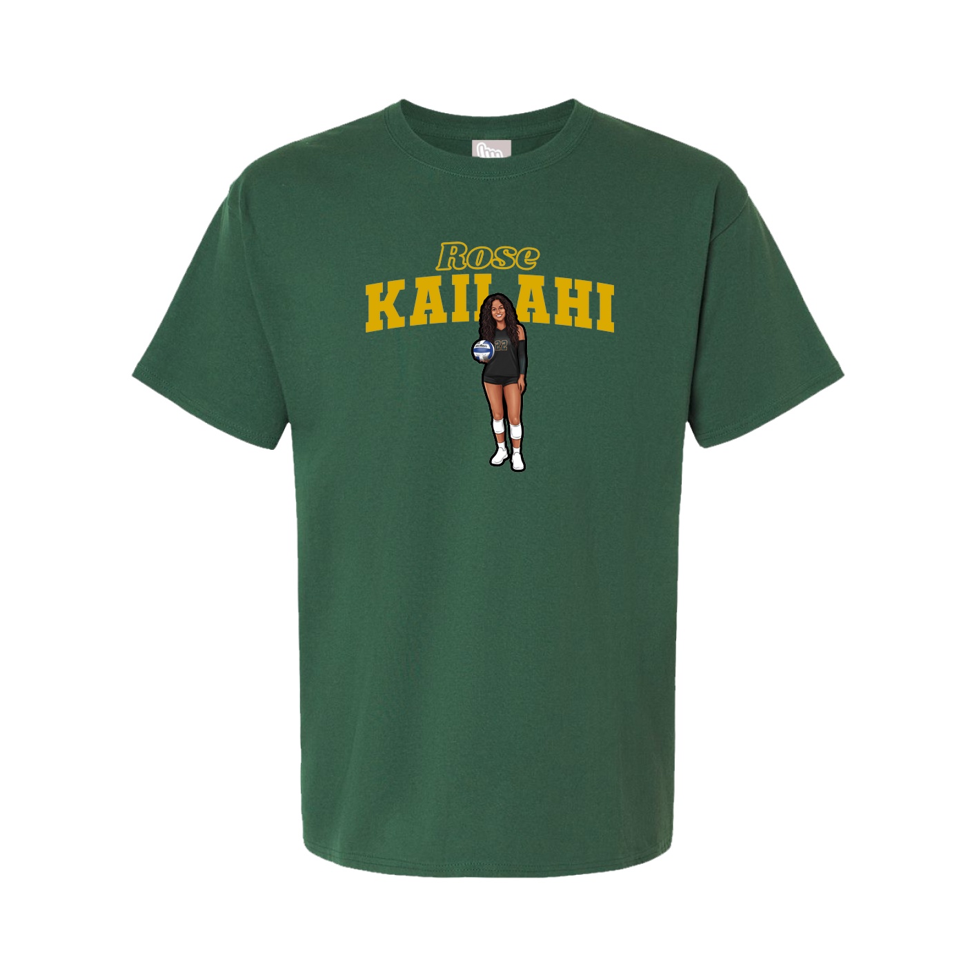 Youth Tee — Name Arch in Green