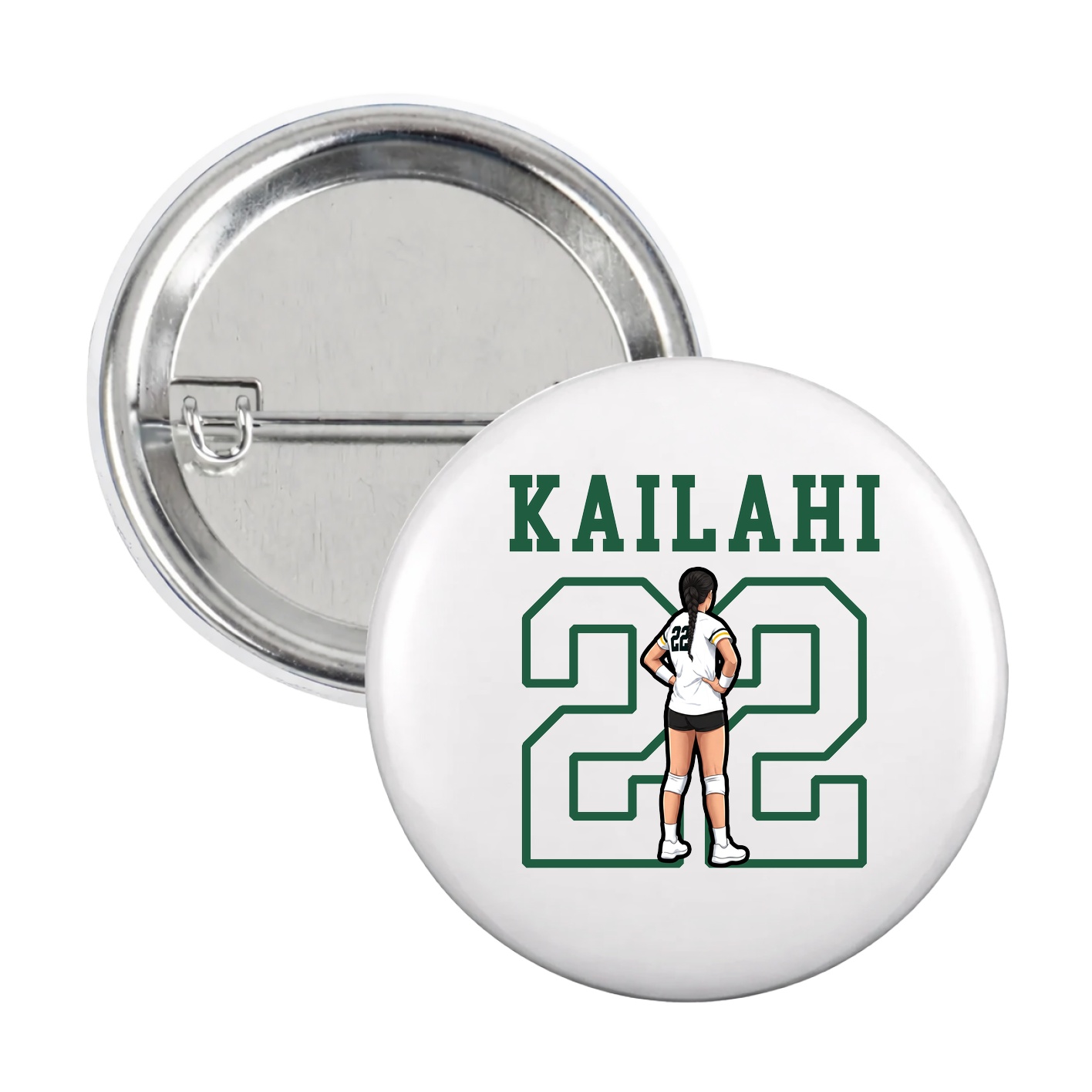 Game Day Button — Shirsey in White