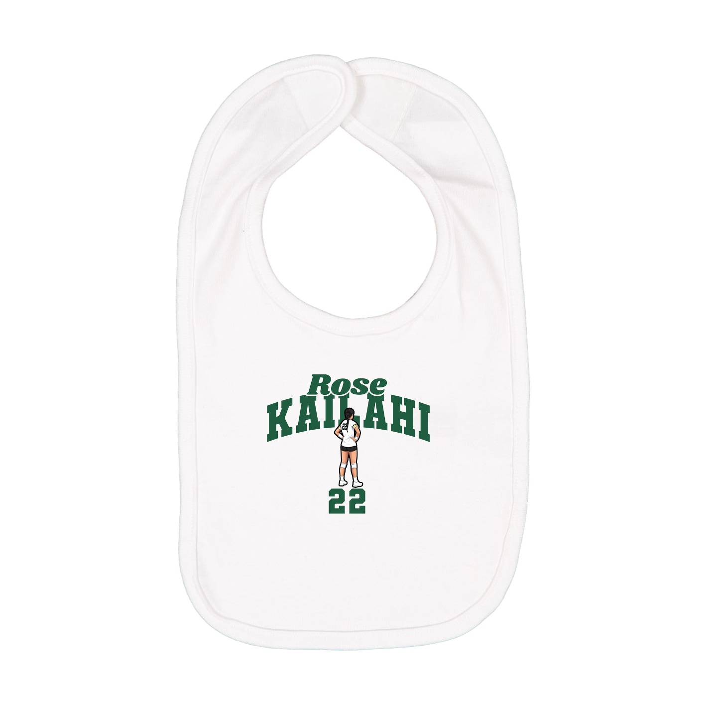 Infant Bib — Signature Arch in White