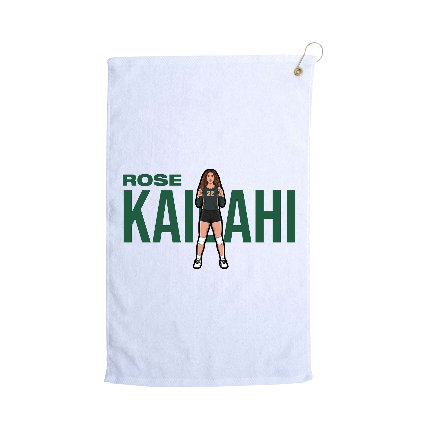 Golf Towel — Player Name in White