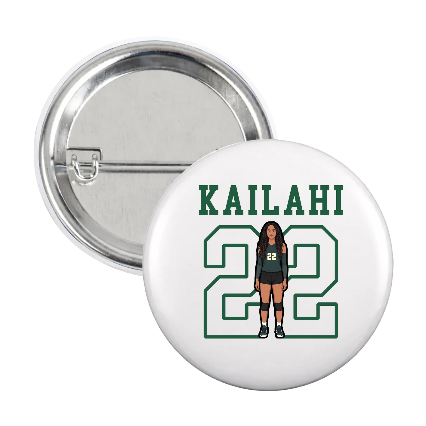 Game Day Button — Shirsey in White