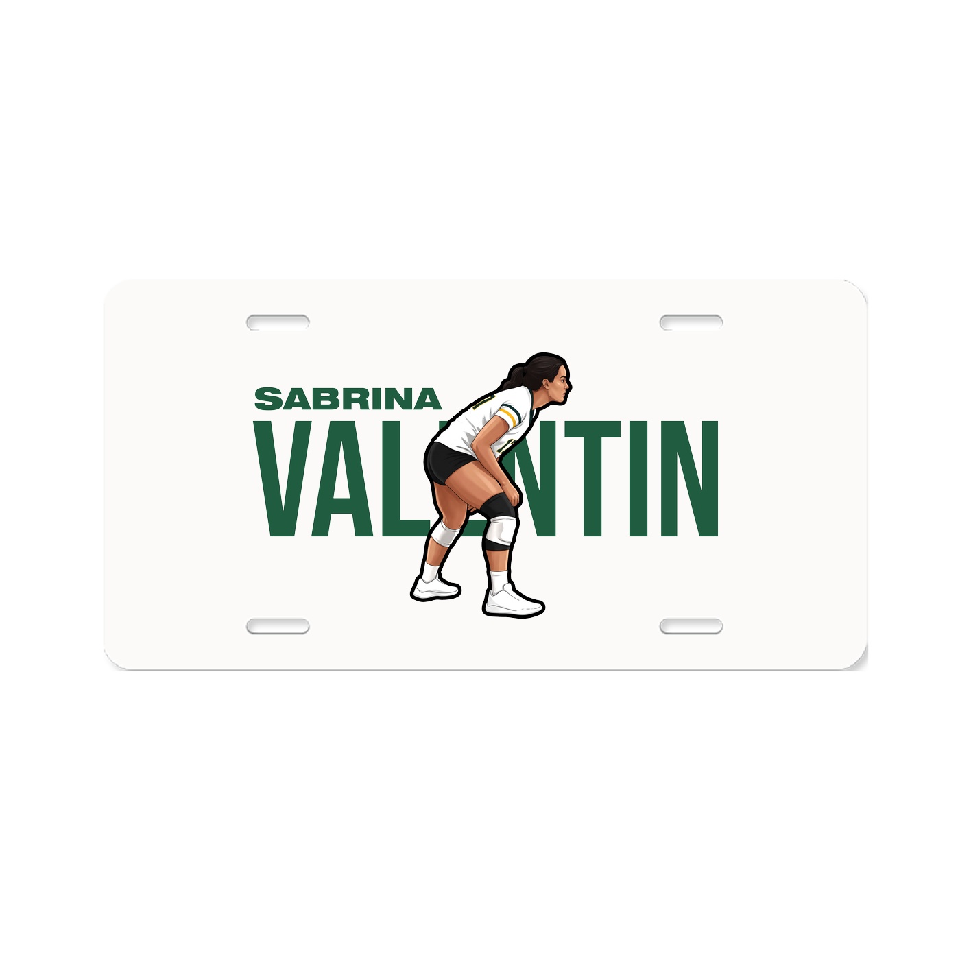 License Plate — Player Name in Classic