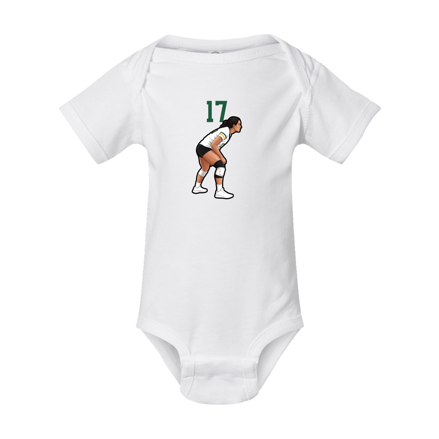 Baby Onesie — Number Top in White