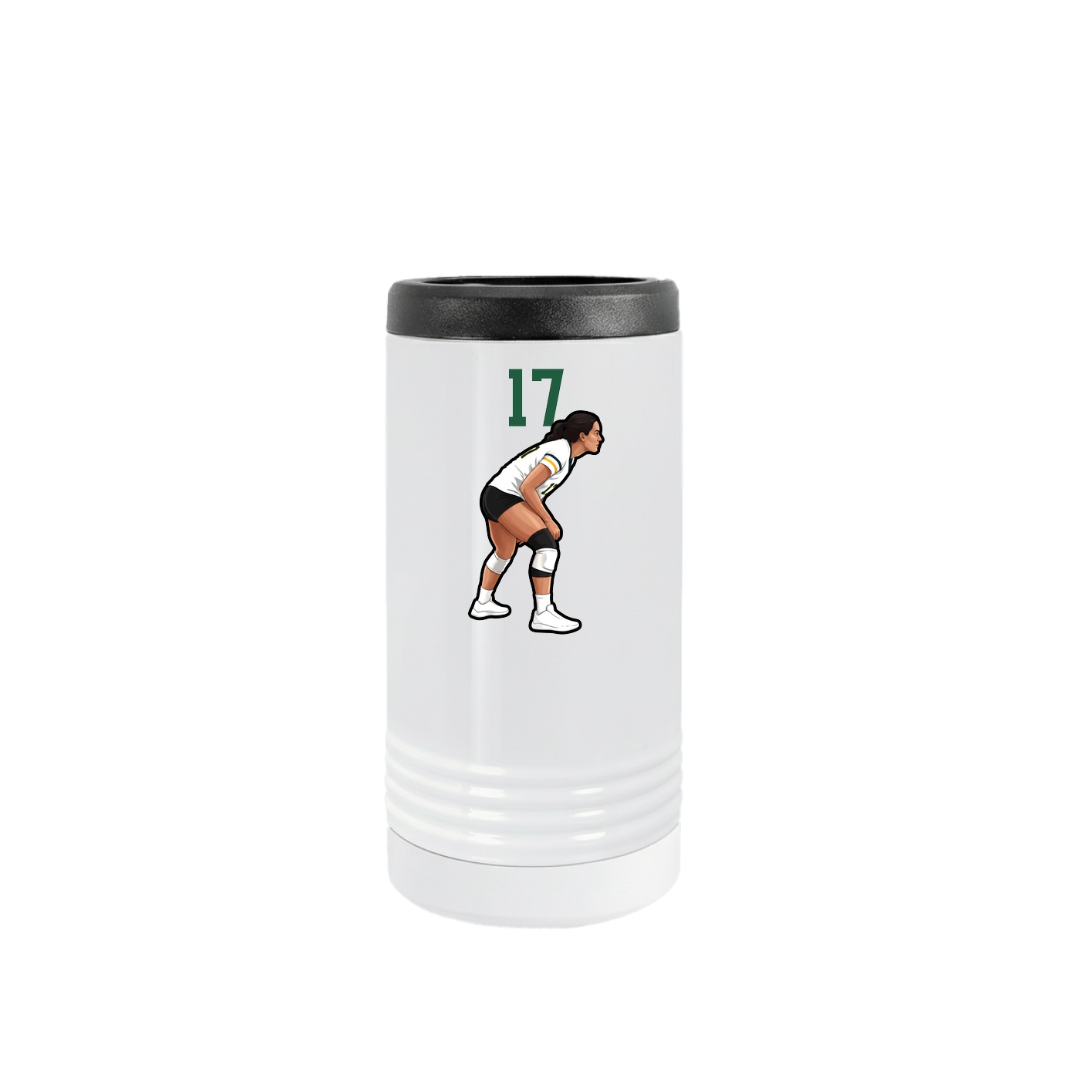 Slim Beverage Holder — Number Top in White