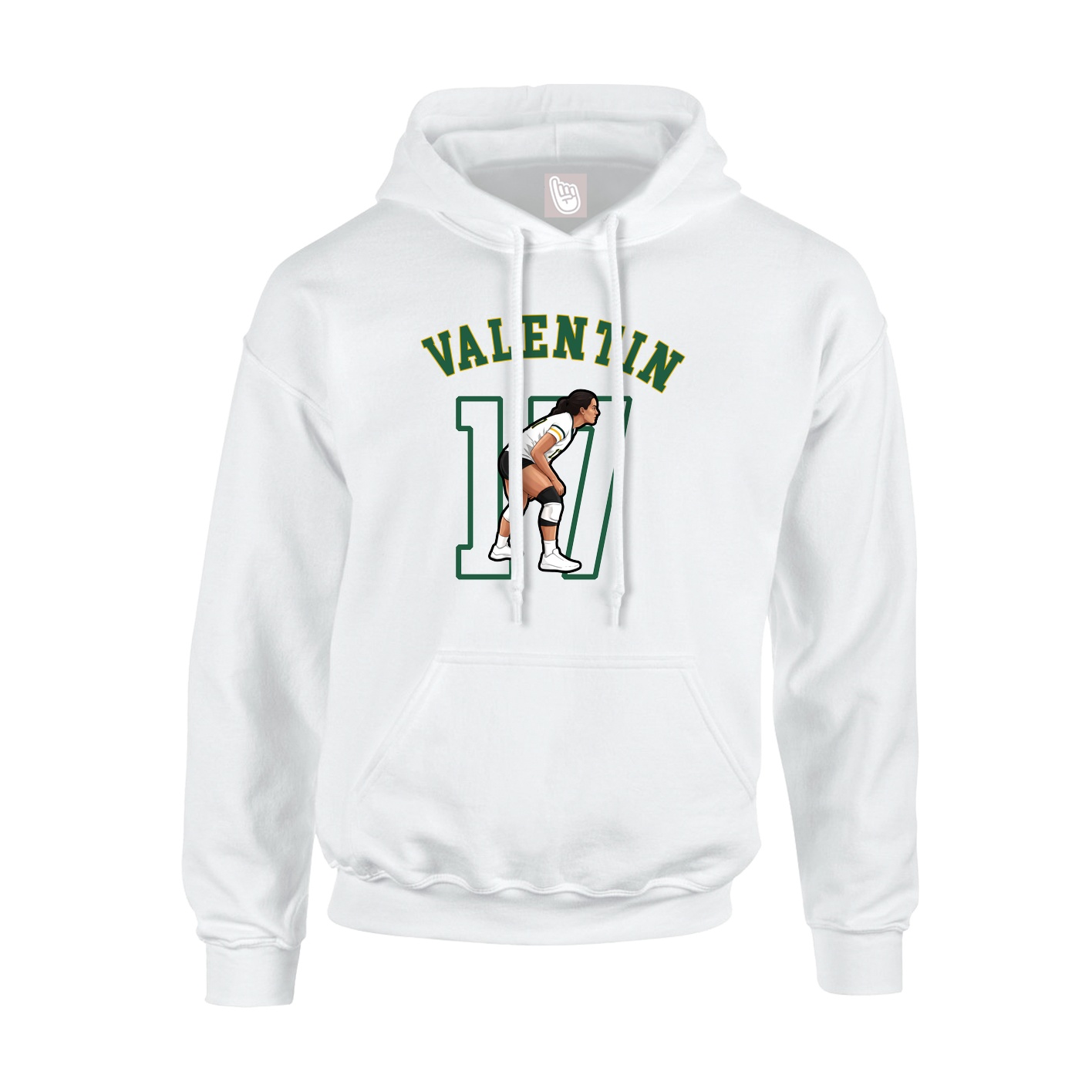 Hoodie — Shirsey Arch in White