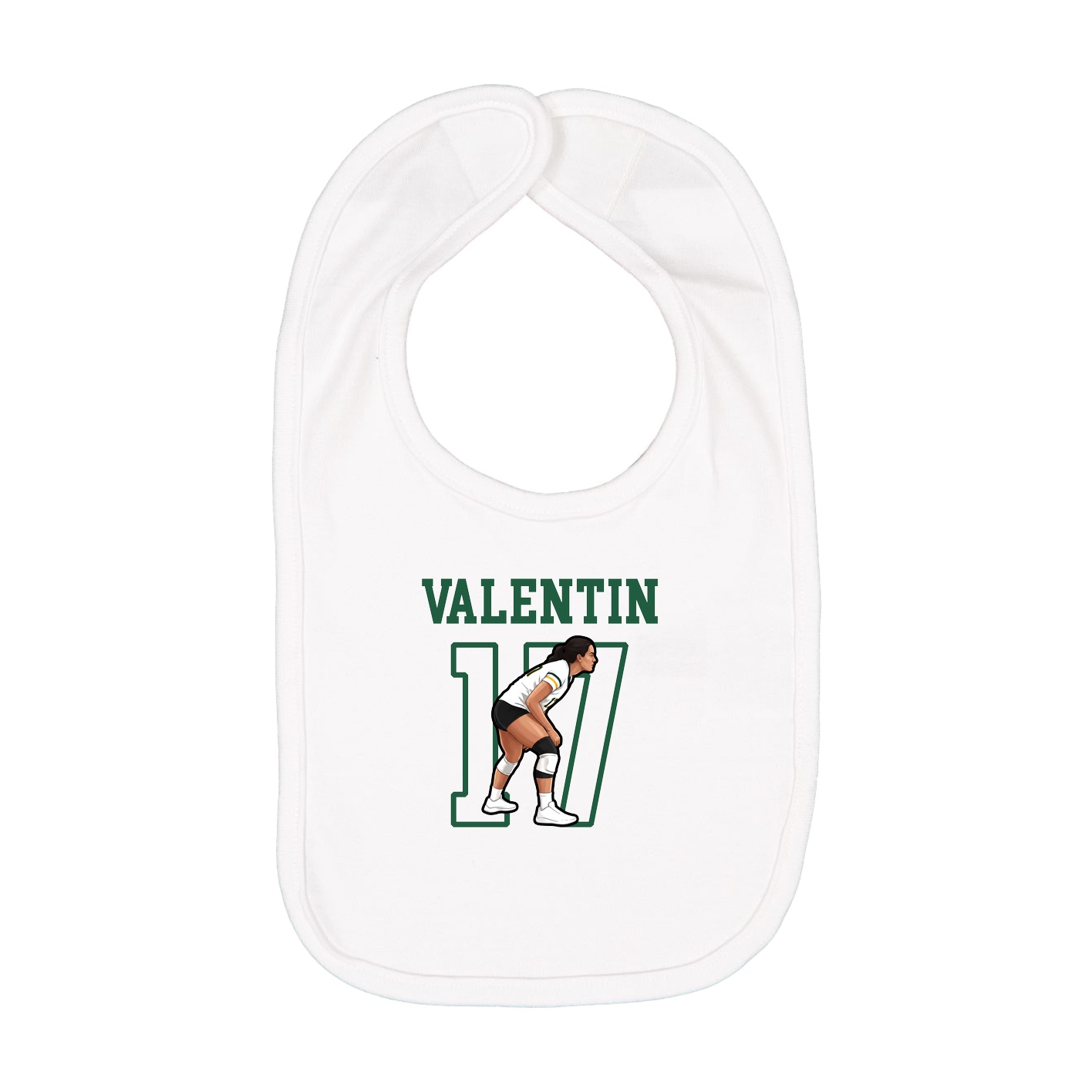 Infant Bib — Shirsey in White