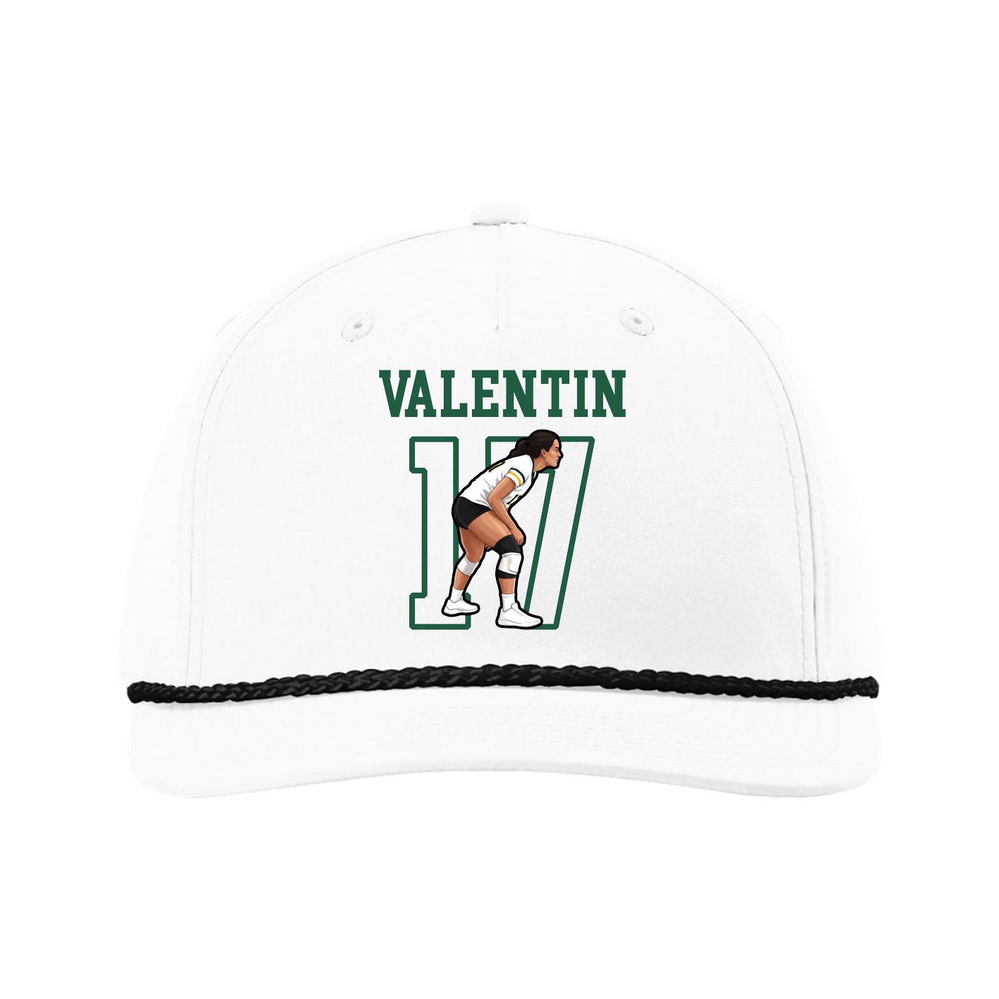 Five-Panel Classic Rope Cap — Shirsey in White