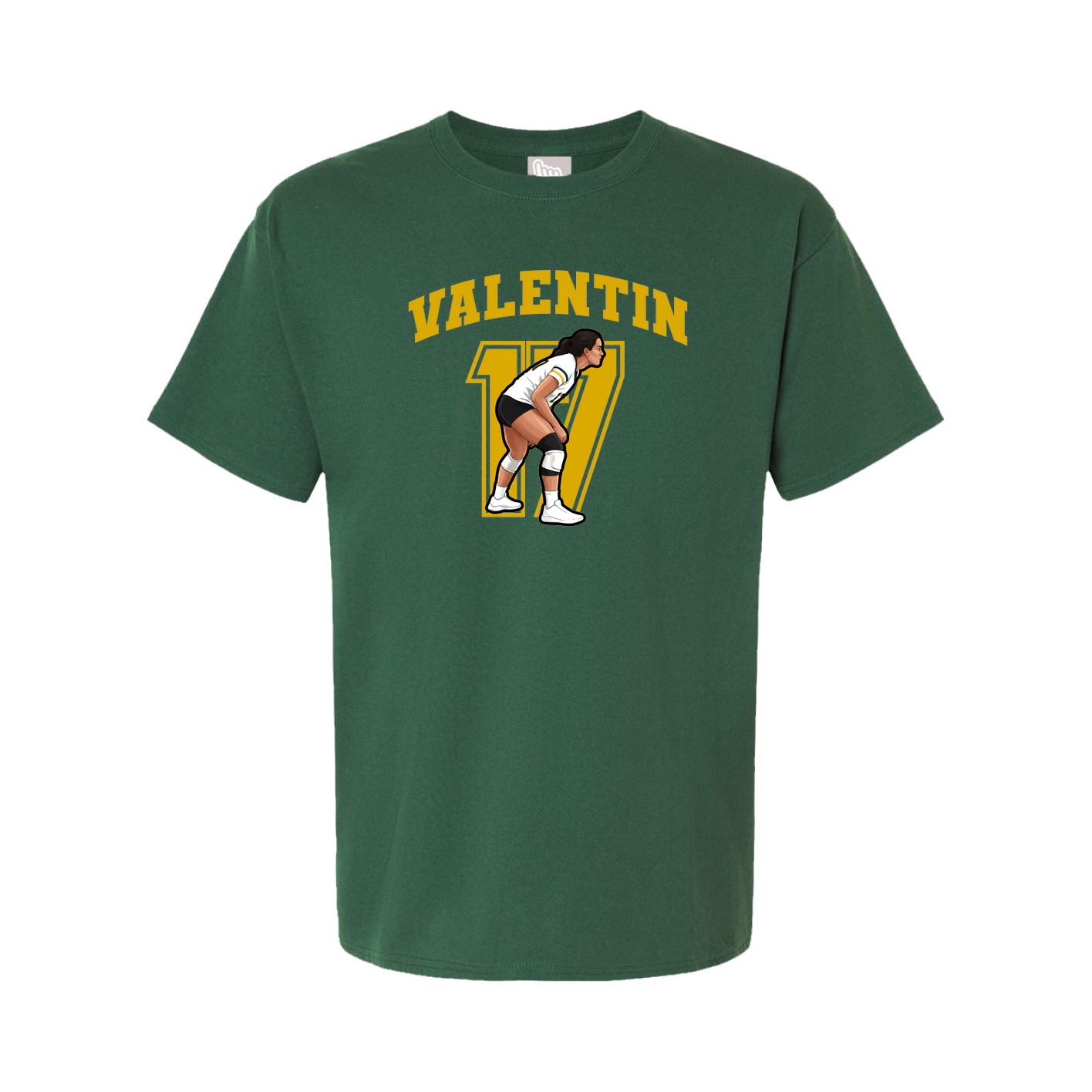 Youth Tee — Number in Green