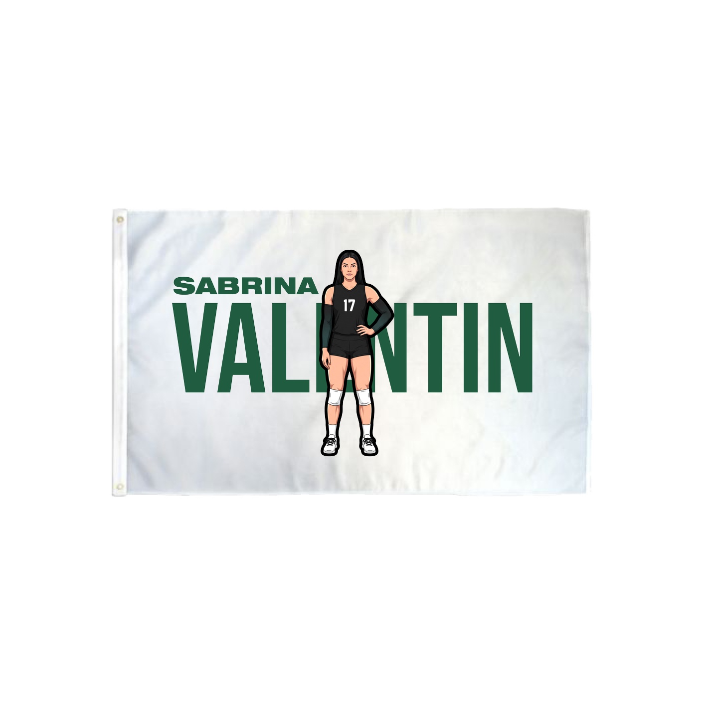 3x5 Flag — Player Name in Classic