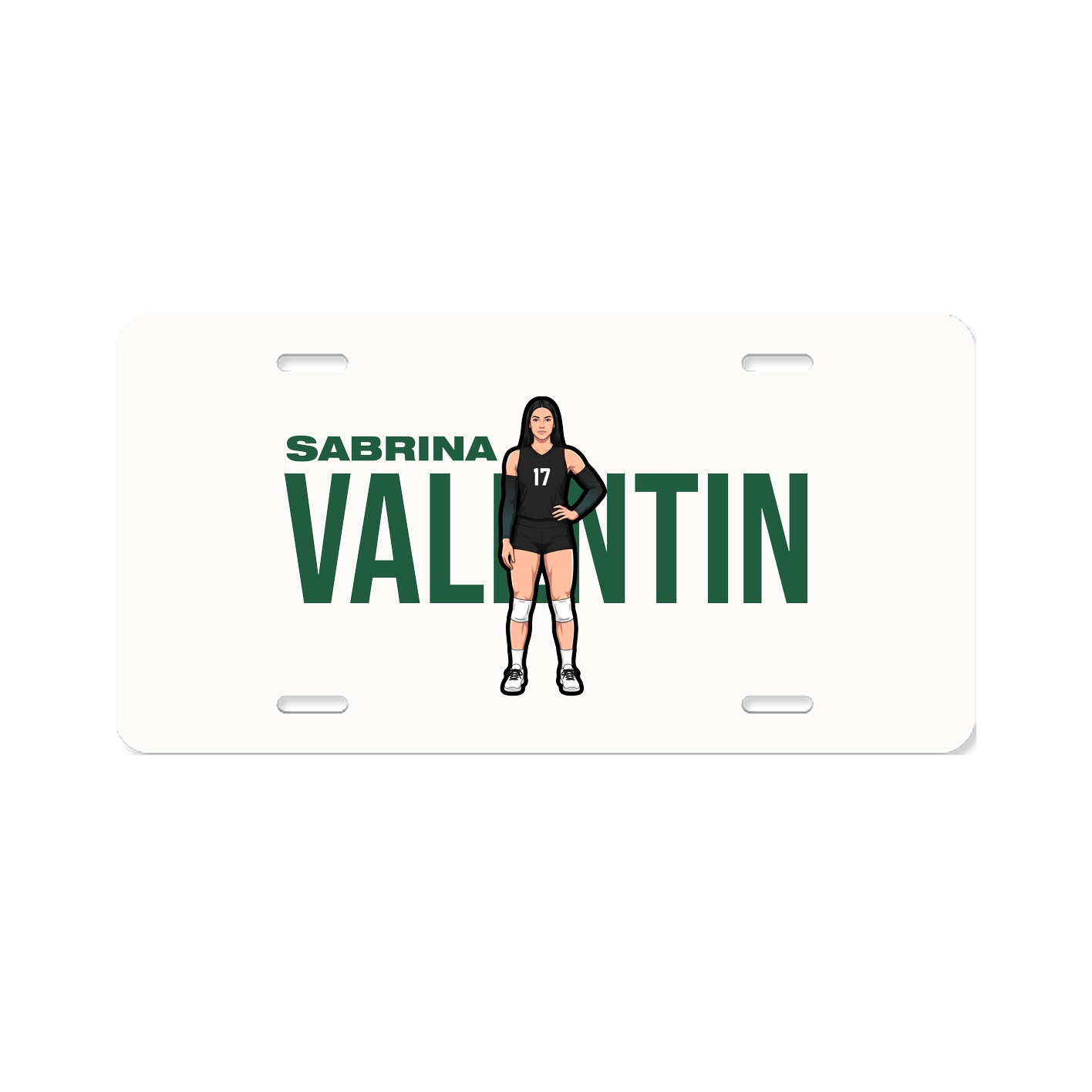 License Plate — Player Name in Classic