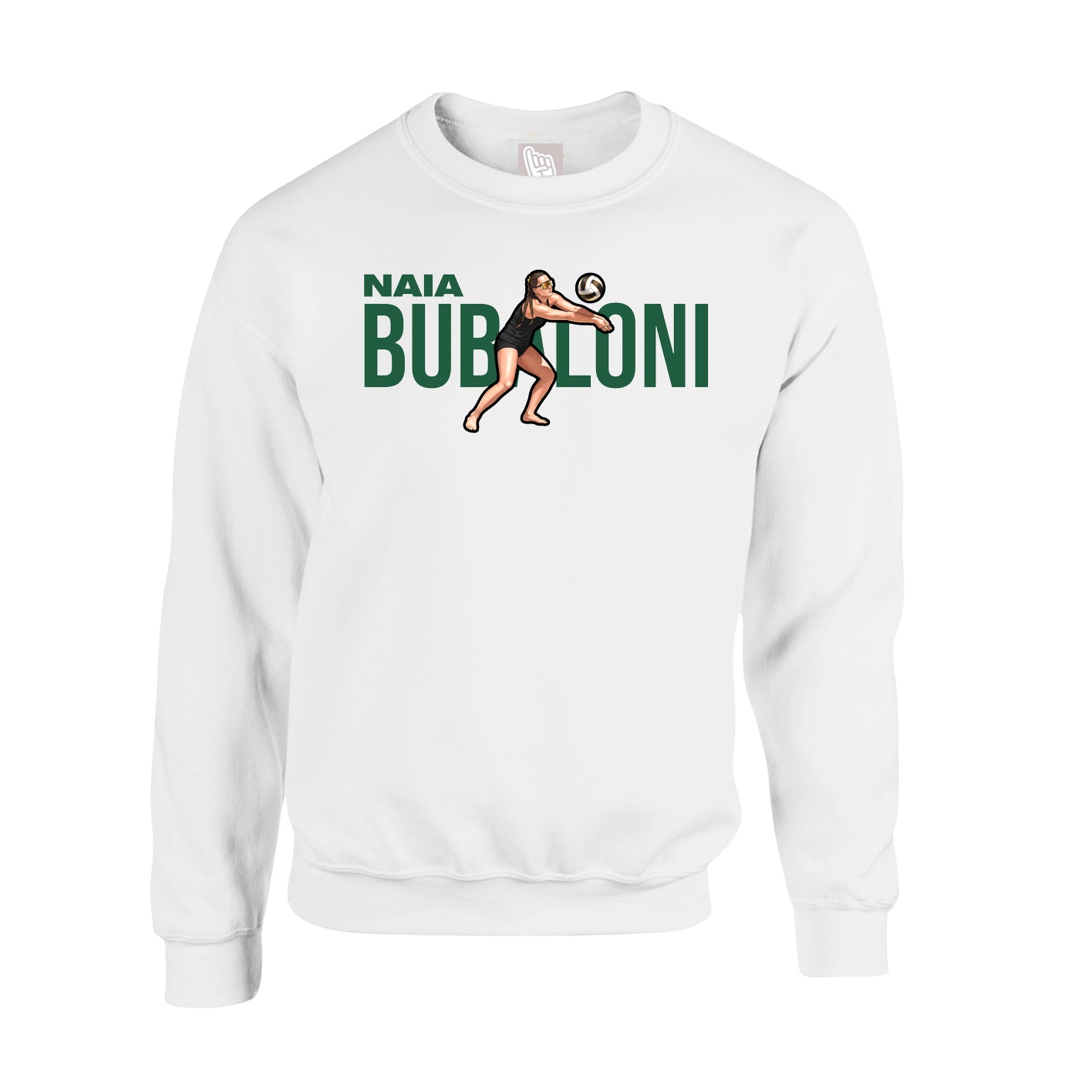 Fleece Crew — Player Name in White