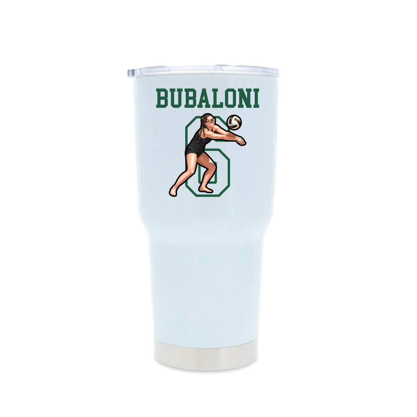 30oz Stainless Steel Tumbler — Shirsey in White