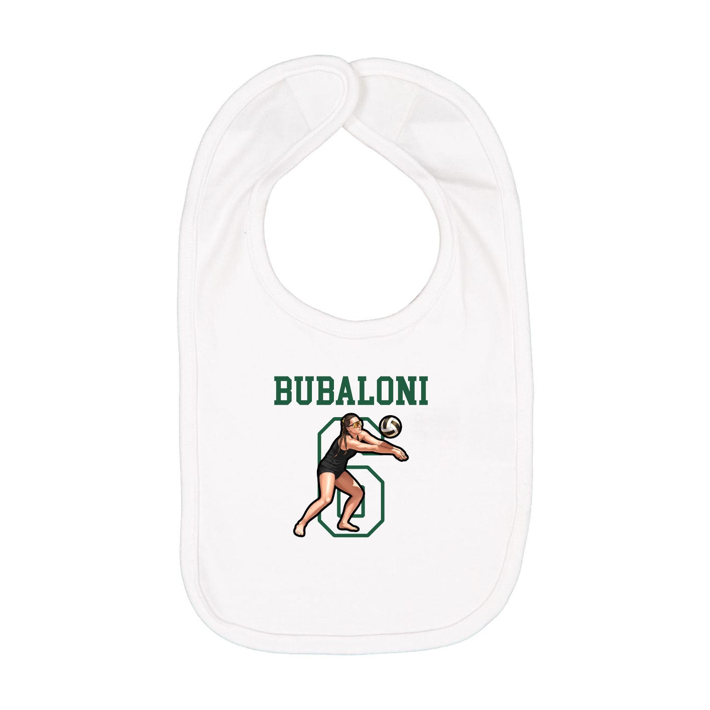 Infant Bib — Shirsey in White