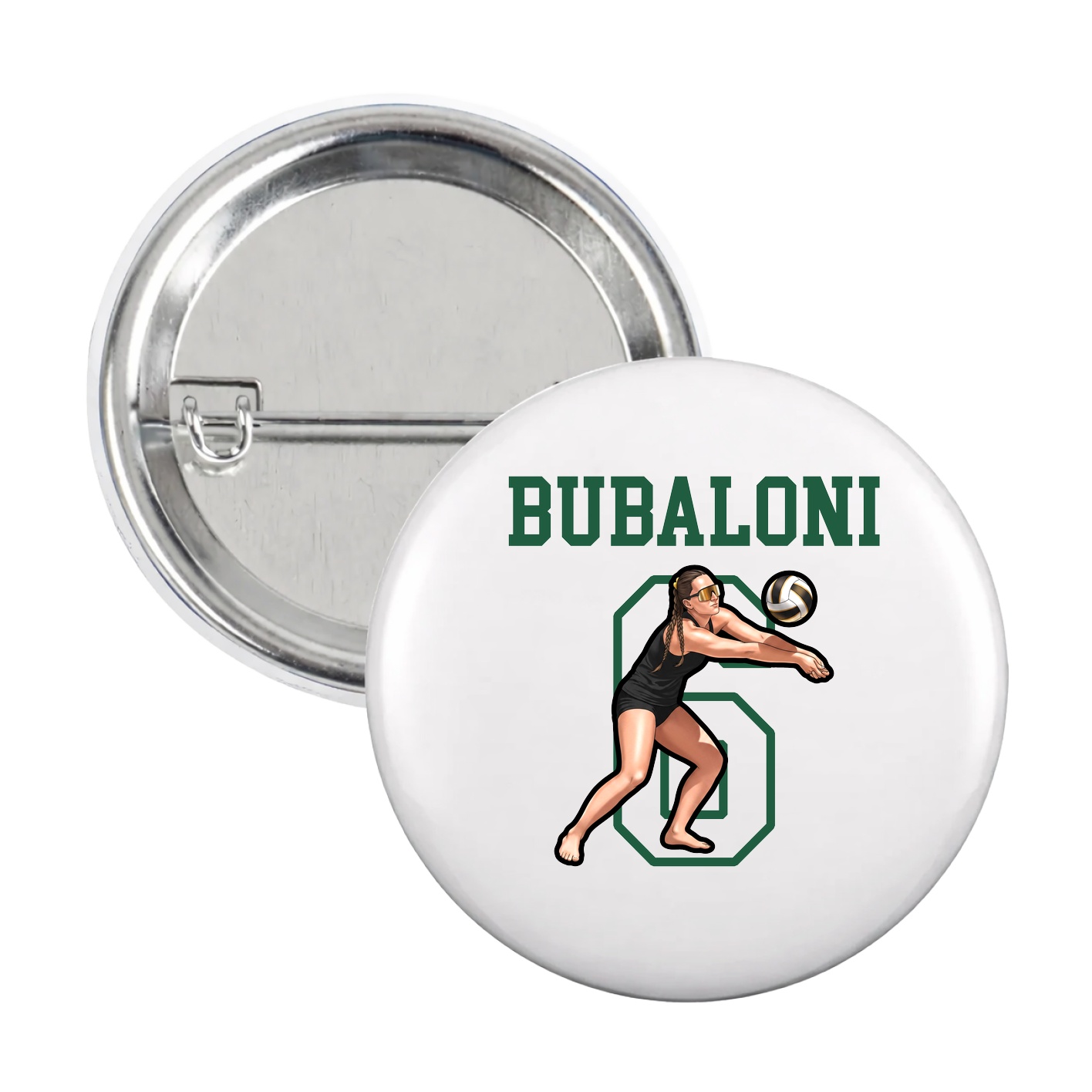 Game Day Button — Shirsey in White
