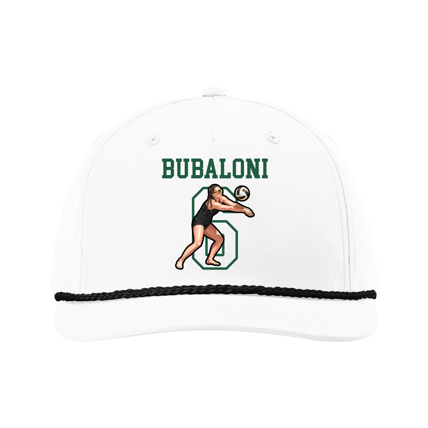 Five-Panel Classic Rope Cap — Shirsey in White